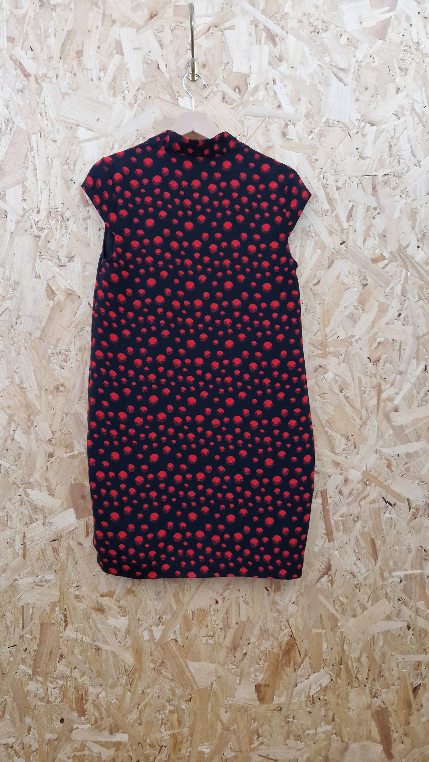 Preloved Whistles Printed Cap Sleeve Shift Dress Size 10