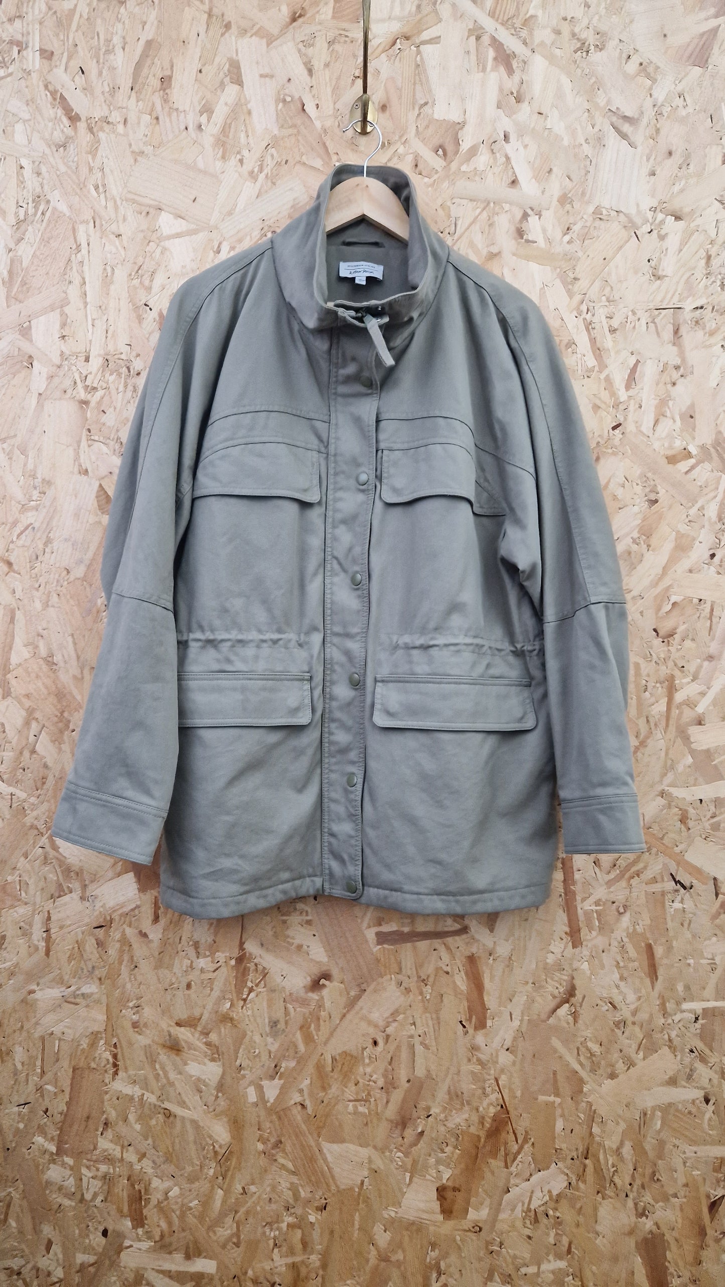 Brand New & Other Stories Khaki Padded Coat Size Large
