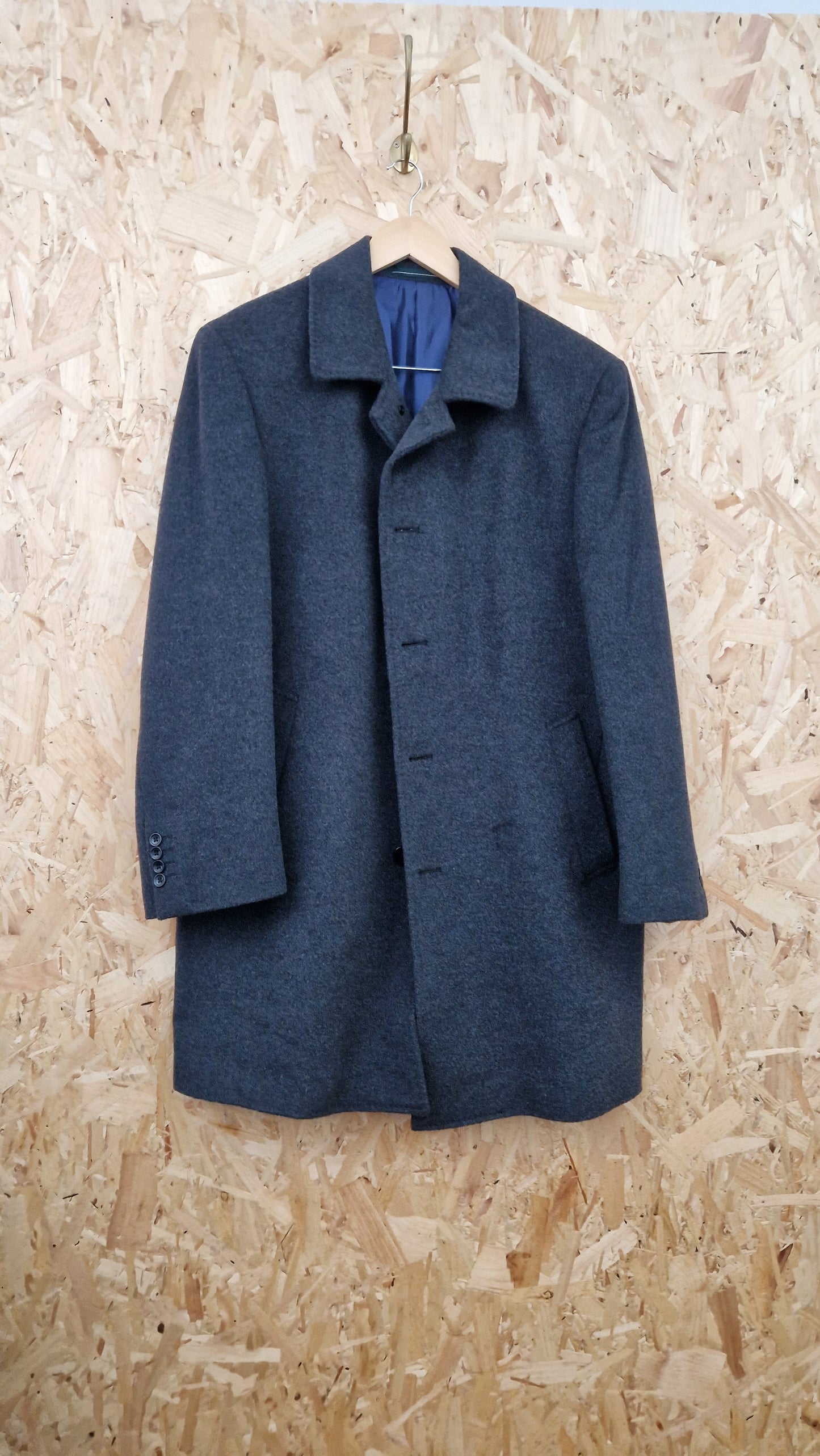 Preloved Greenwood Cashmere Mix Crombie Coat Size 44R