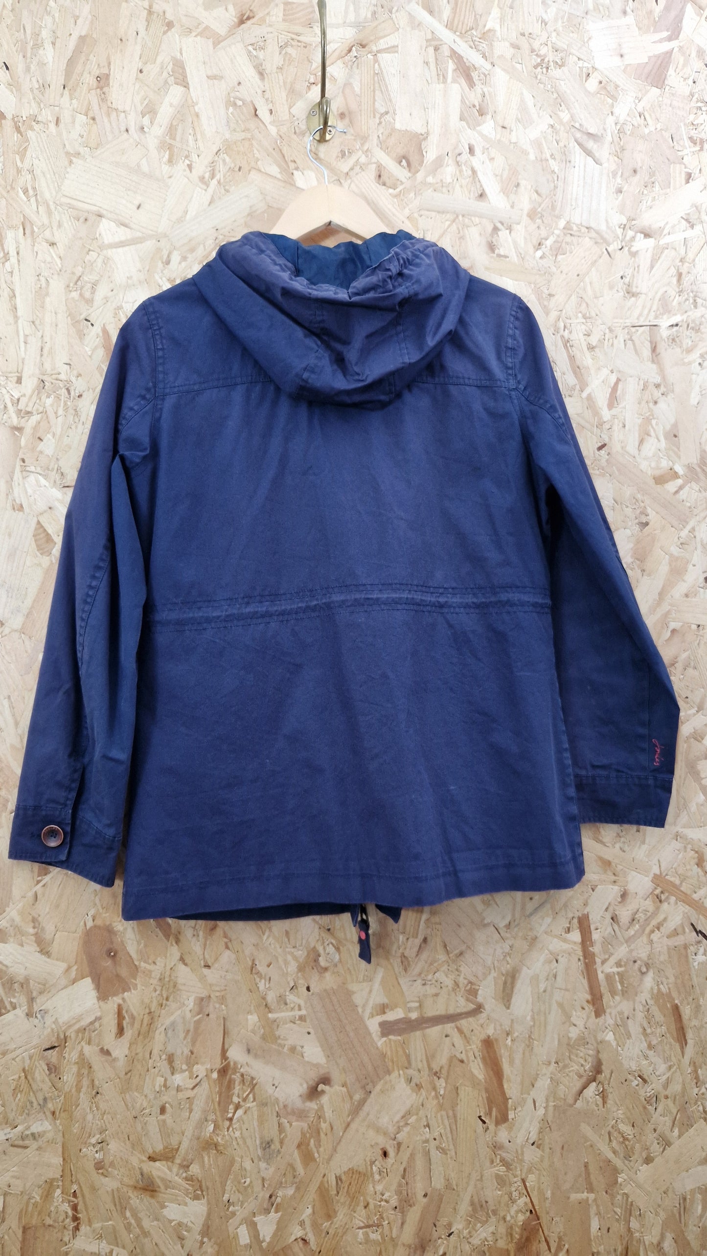 Preloved Joules Navy Hooded Caguole Size 12
