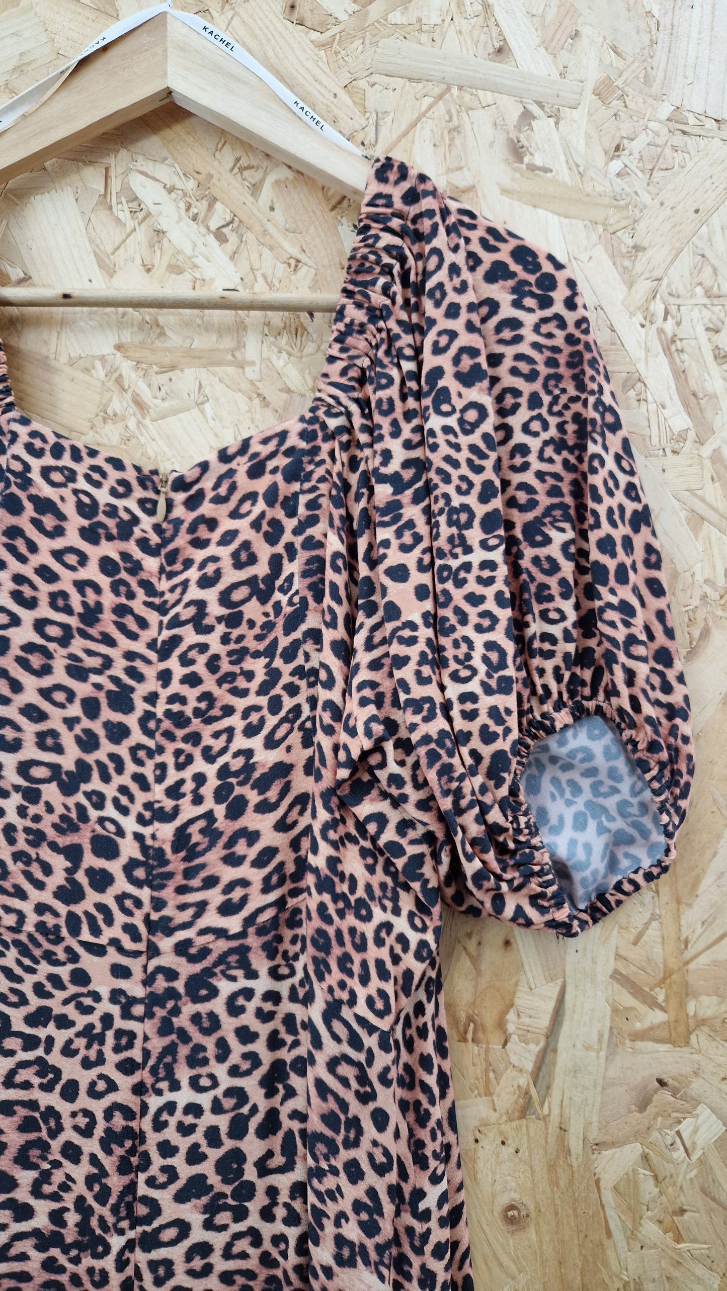 Brand New Kachel x Anthroplogie Leopard Print Short Sleeve Dress Size 18