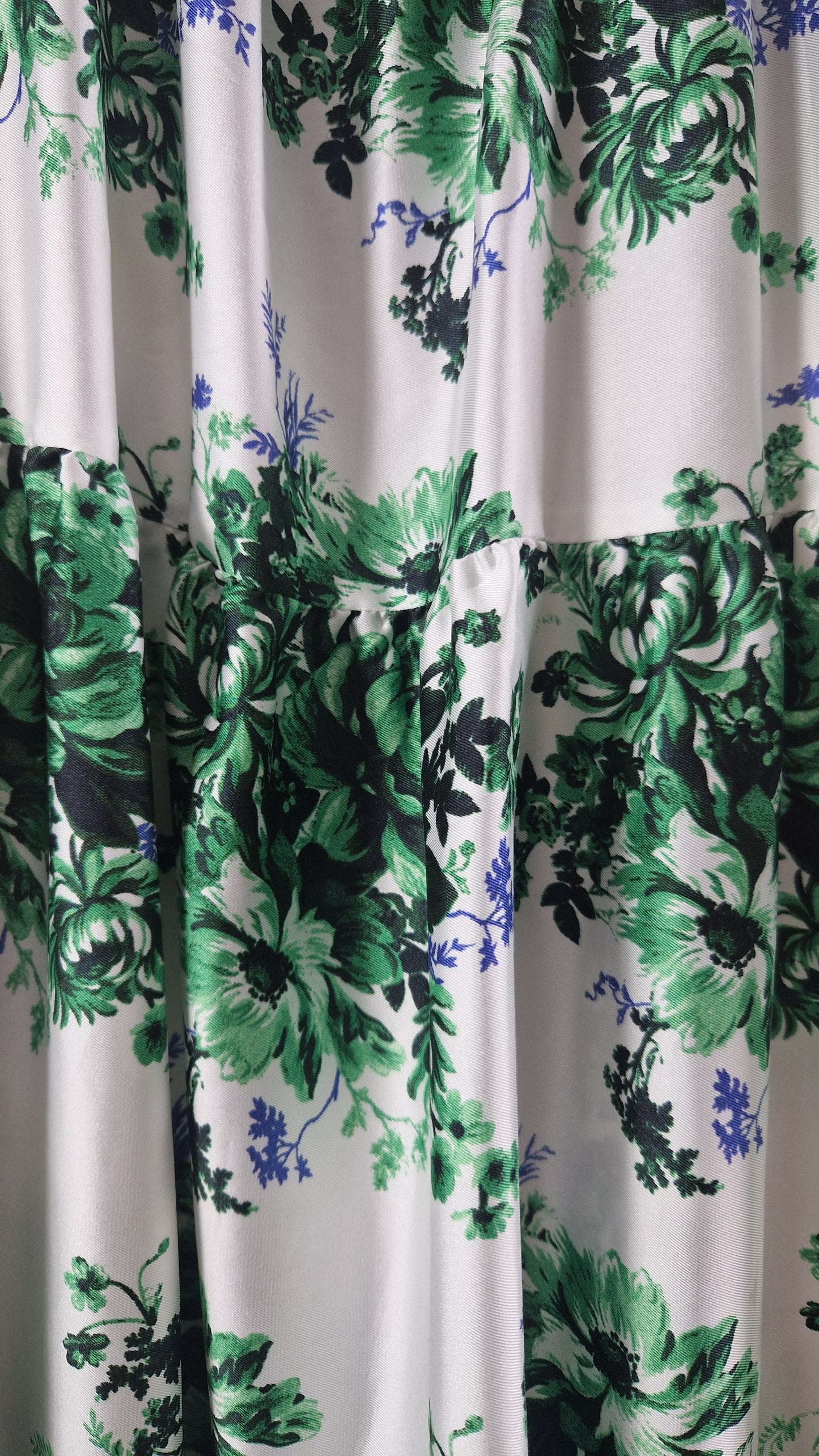 Preloved M&S Puff Sleeve Floral Printed Sleeve Dress Size 8