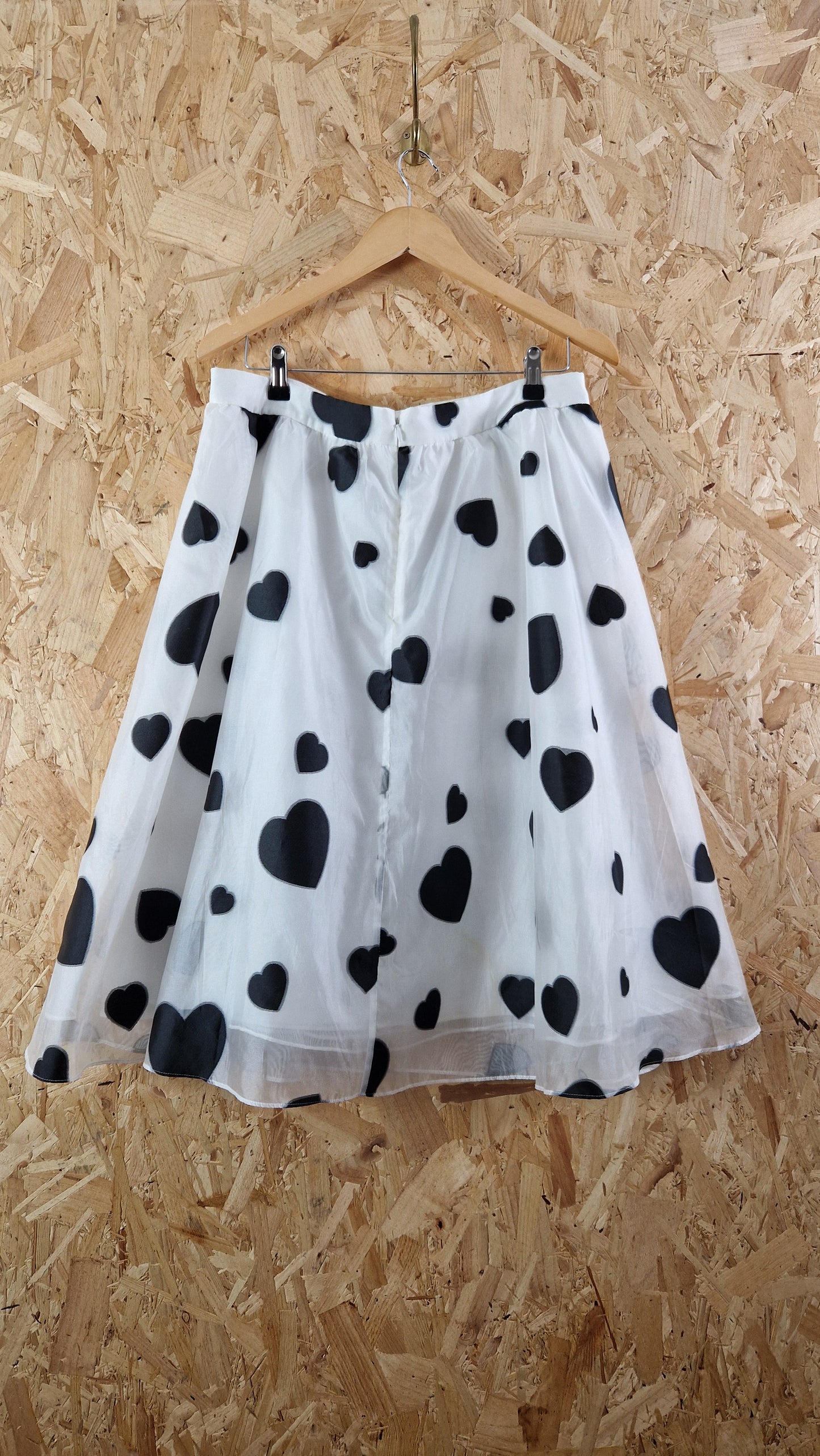 Preloved J Brand Organza Layered 'Heart' Pattern Circle Skirt Size 12
