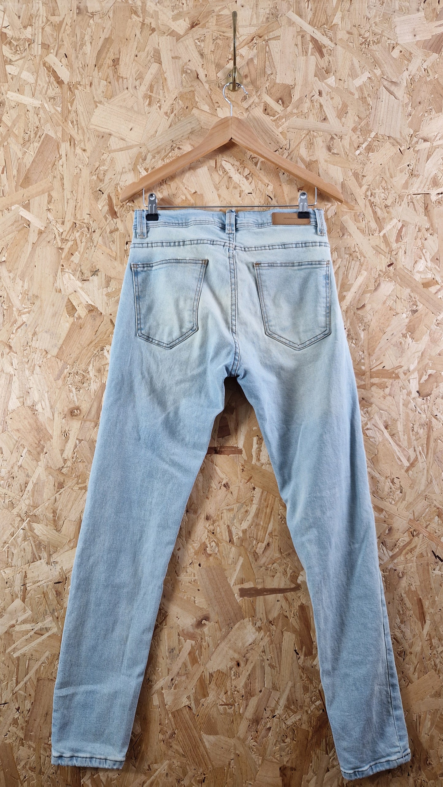 Preloved Zara Bleached Skinny Jeans Size 14