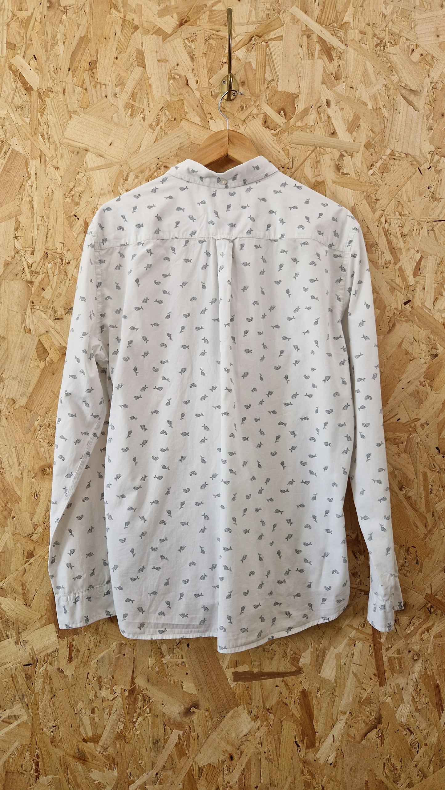 Preloved Next Long Sleeve Novelty Print Shirt Size Large