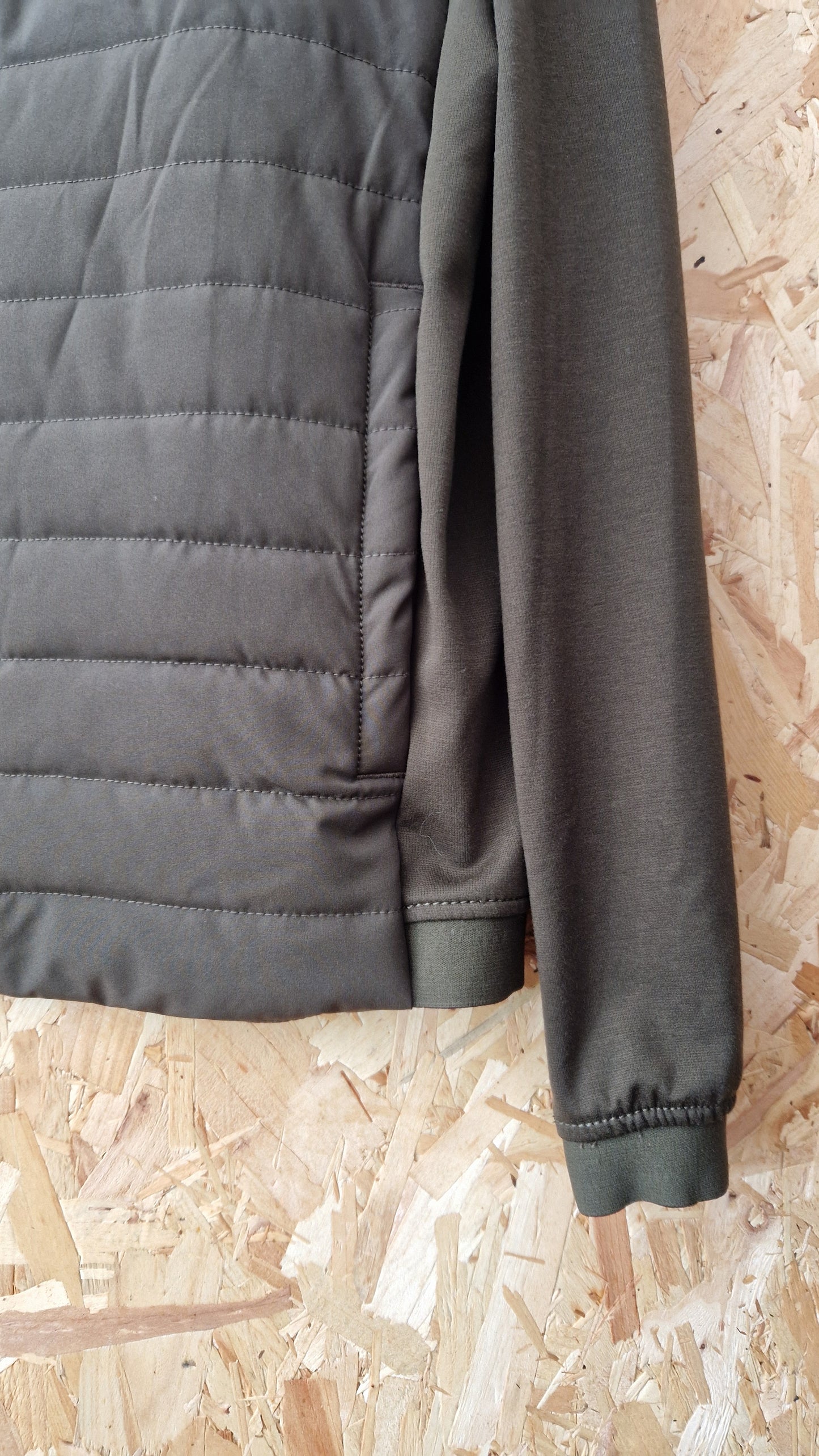 Preloved Zara Zip Thru Quilted Effect Track Top Size Medium