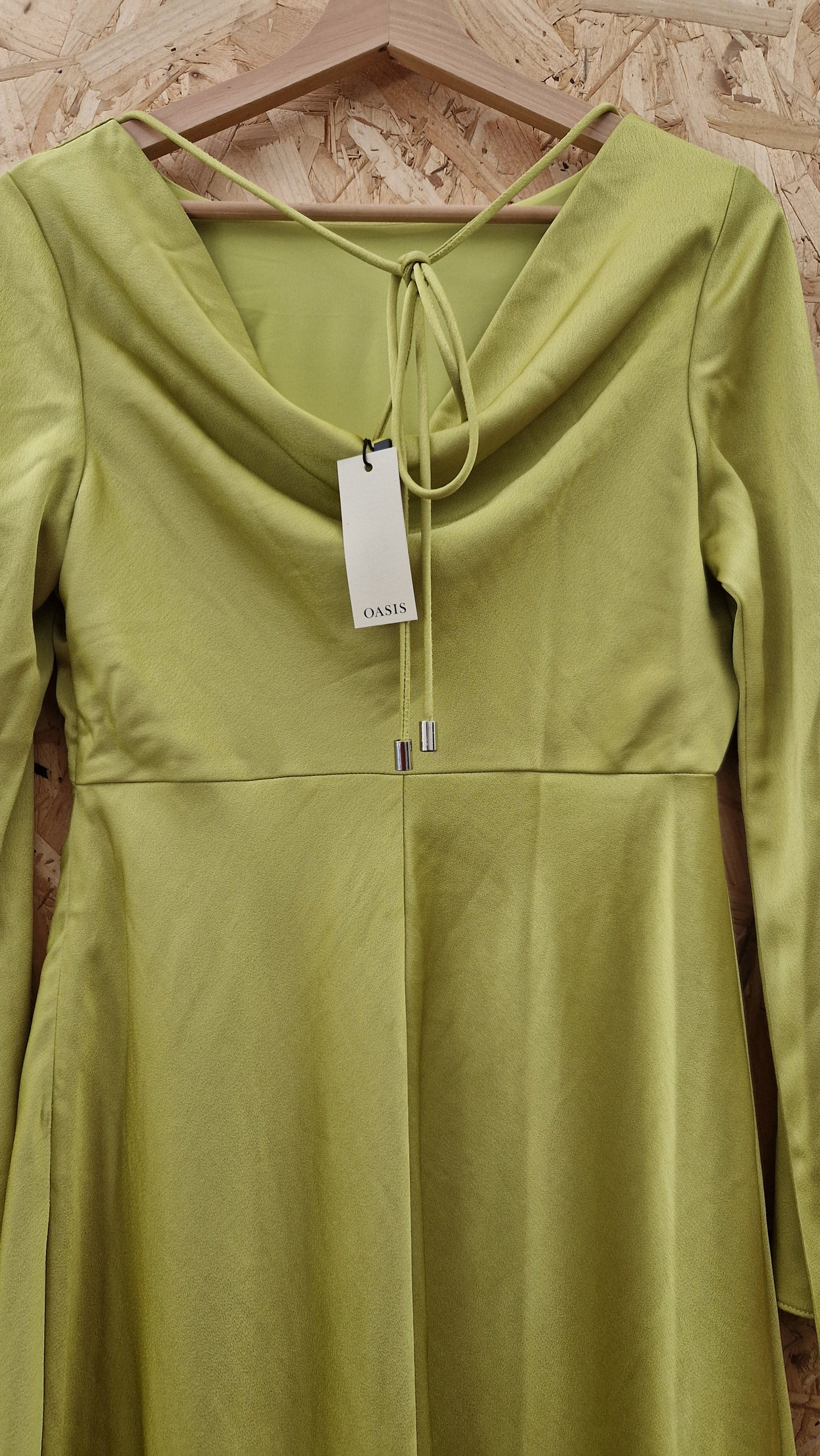Preloved Oasis Empire-line Satin Dress Size 10