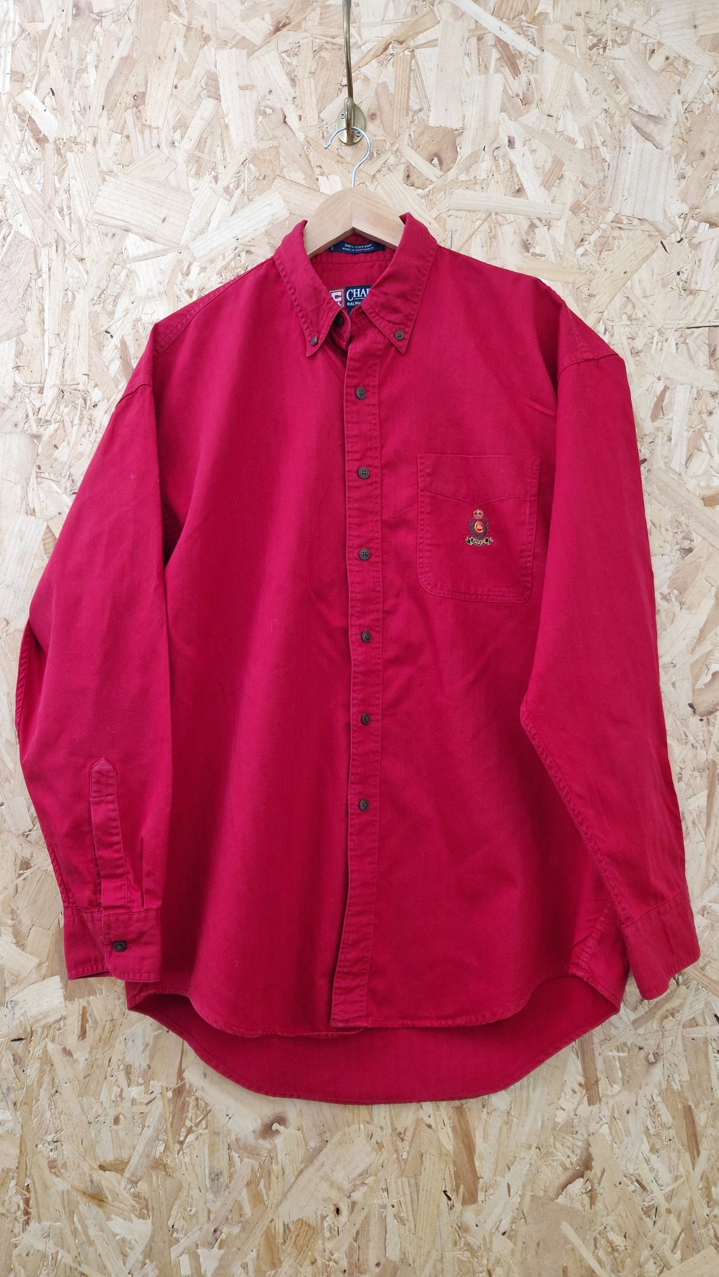 Preloved Chaps Ralph Lauren Shirt with Embroidered Chest Logo Size Large
