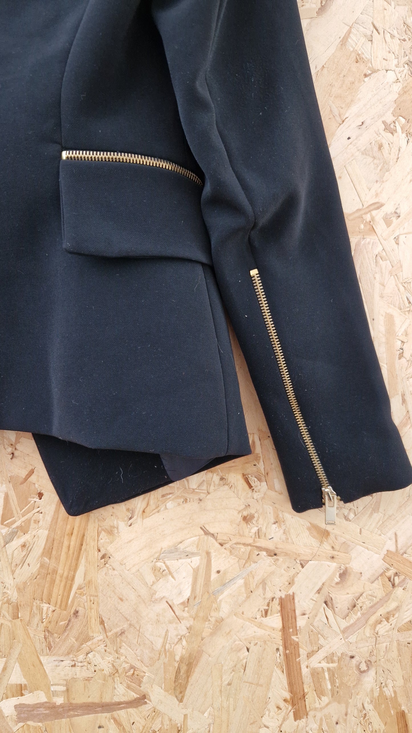 Preloved Zara Zip Detail Blazer Size Medium
