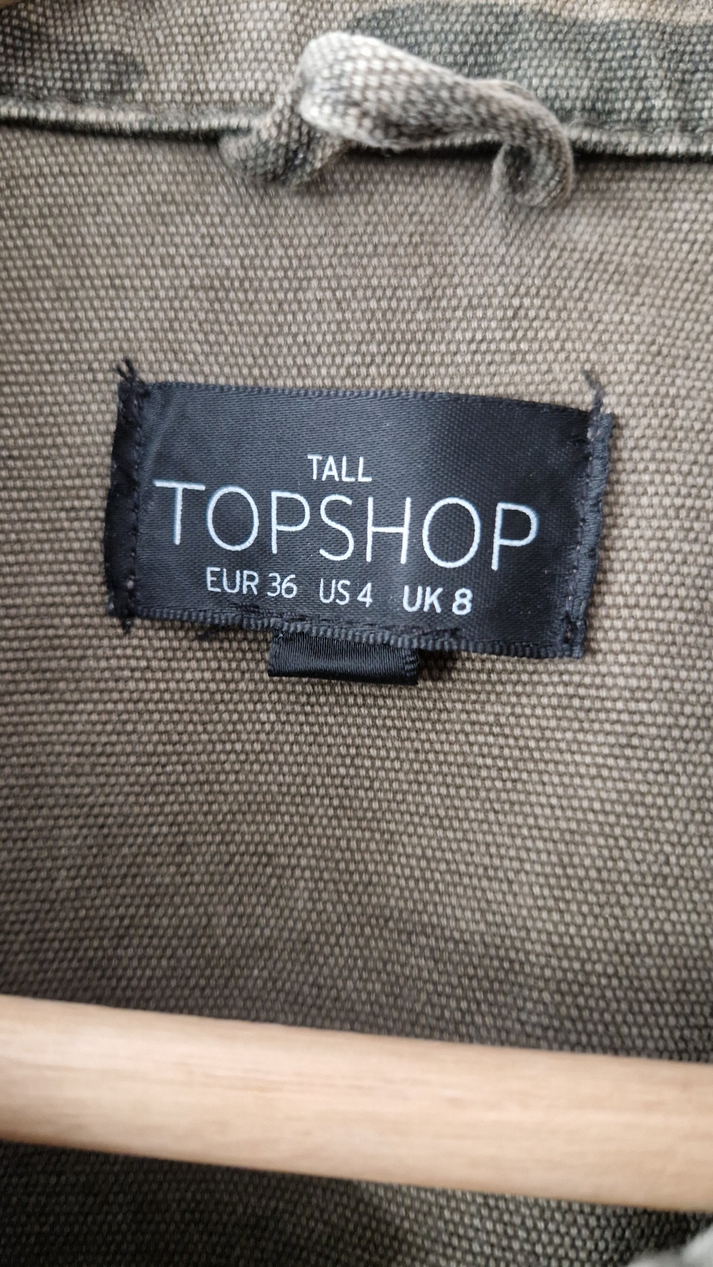 Preloved Topshop Tall Camouflage Print Shacket Size 8