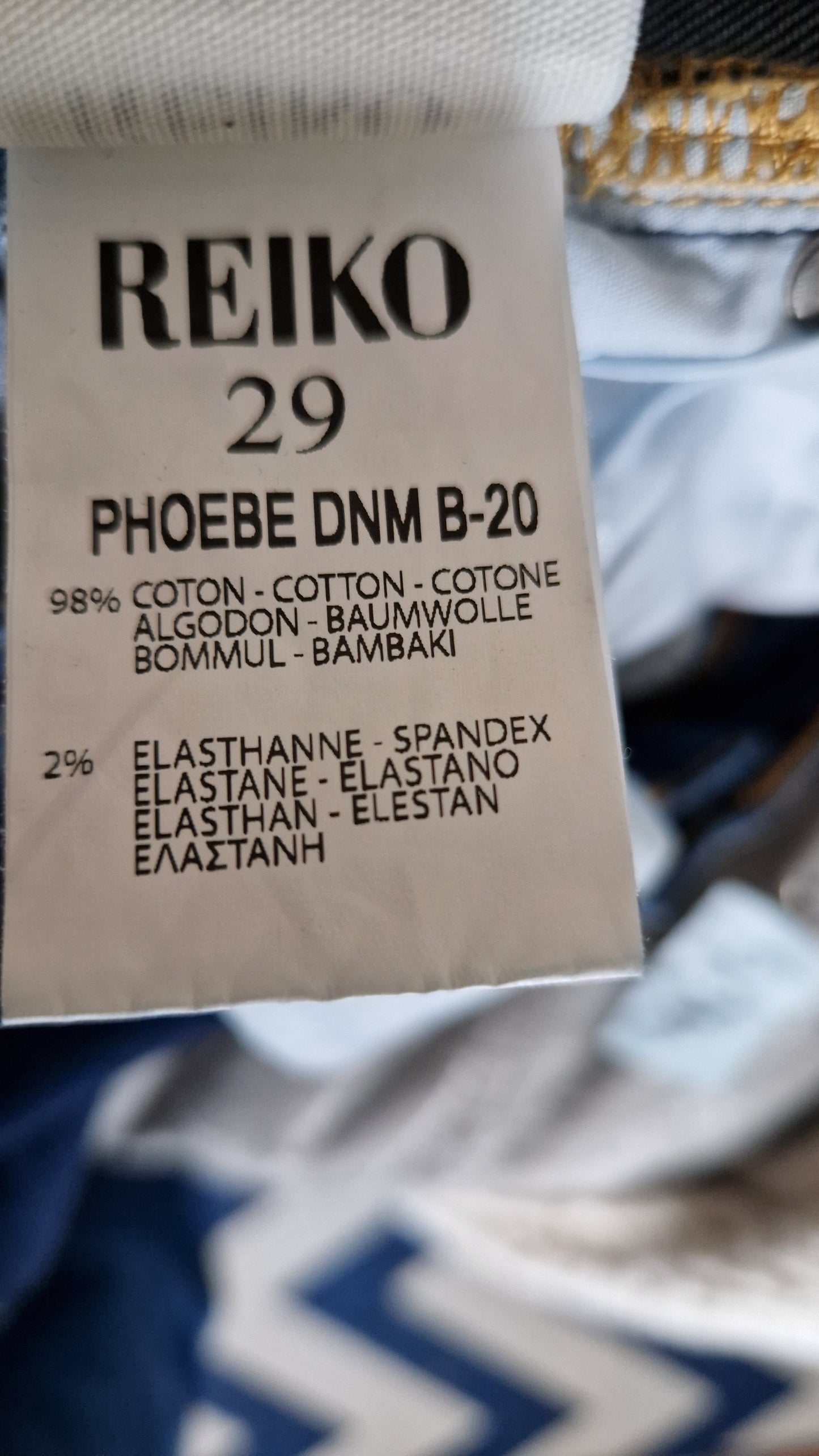 Preloved Reiko 'Phoebe' Indigo Flared Jeans Waist Size 29