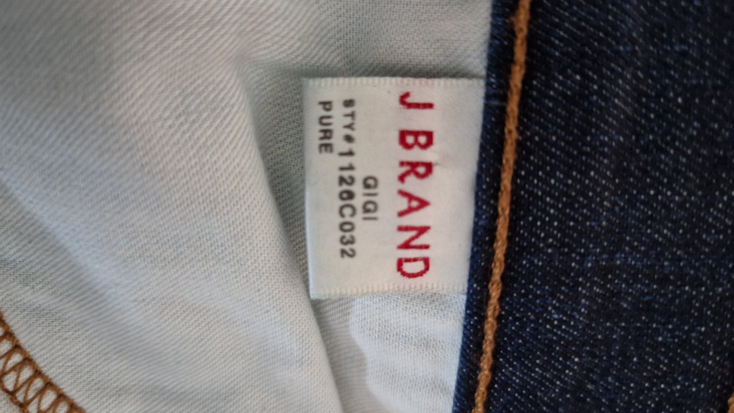 Preloved J Brand 'Gigi' Cropped Flared Indigo Jeans Waist Size 31