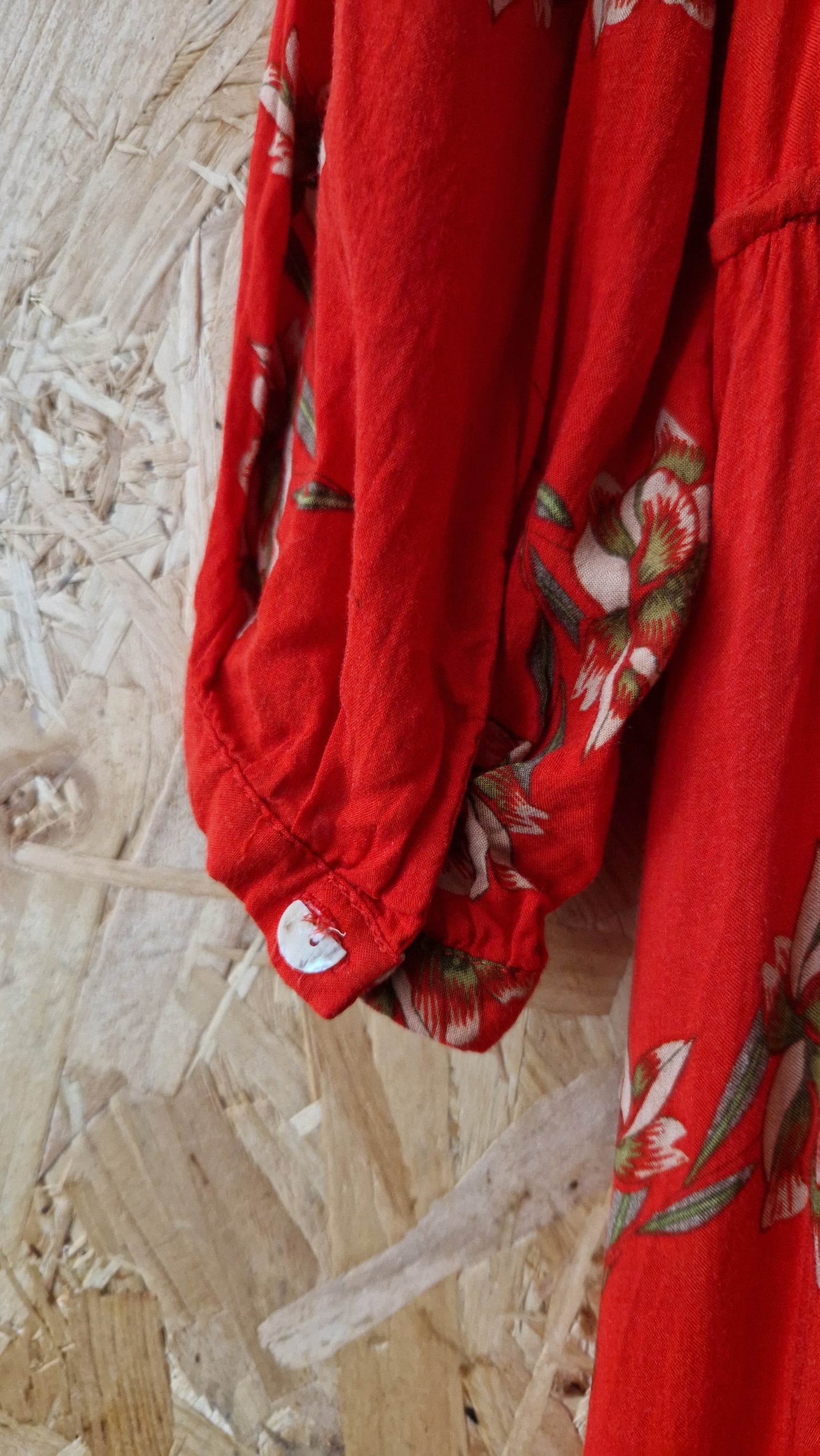 Preloved Miss Selfridge Floral Printed Three Quarter Sleeve Shirtdress Size 12