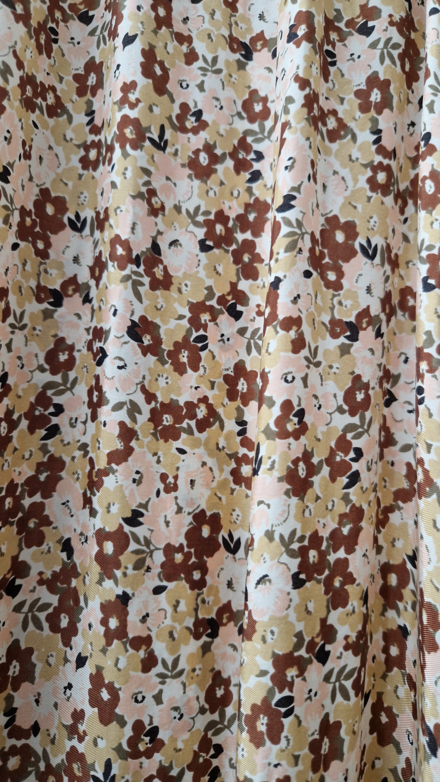 Preloved Arket Long Sleeve Floral Printed Dress with Gathered Panelled Skirt Size 16 Eu Size 44