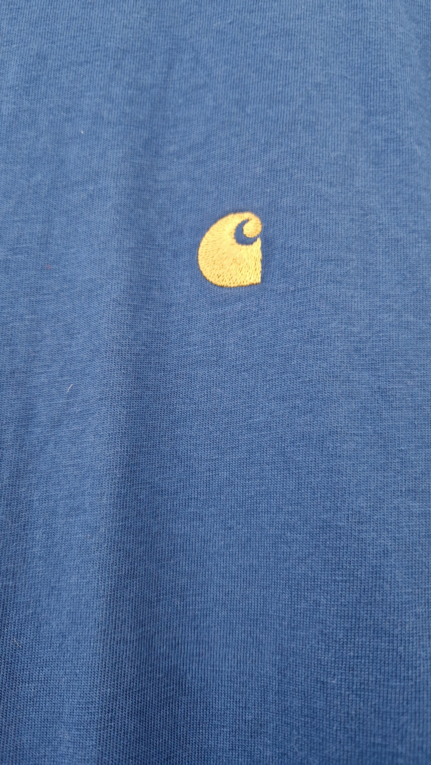 Preloved Carhartt Short Sleeve Tee with Embroidered Chest Logo Size Medium