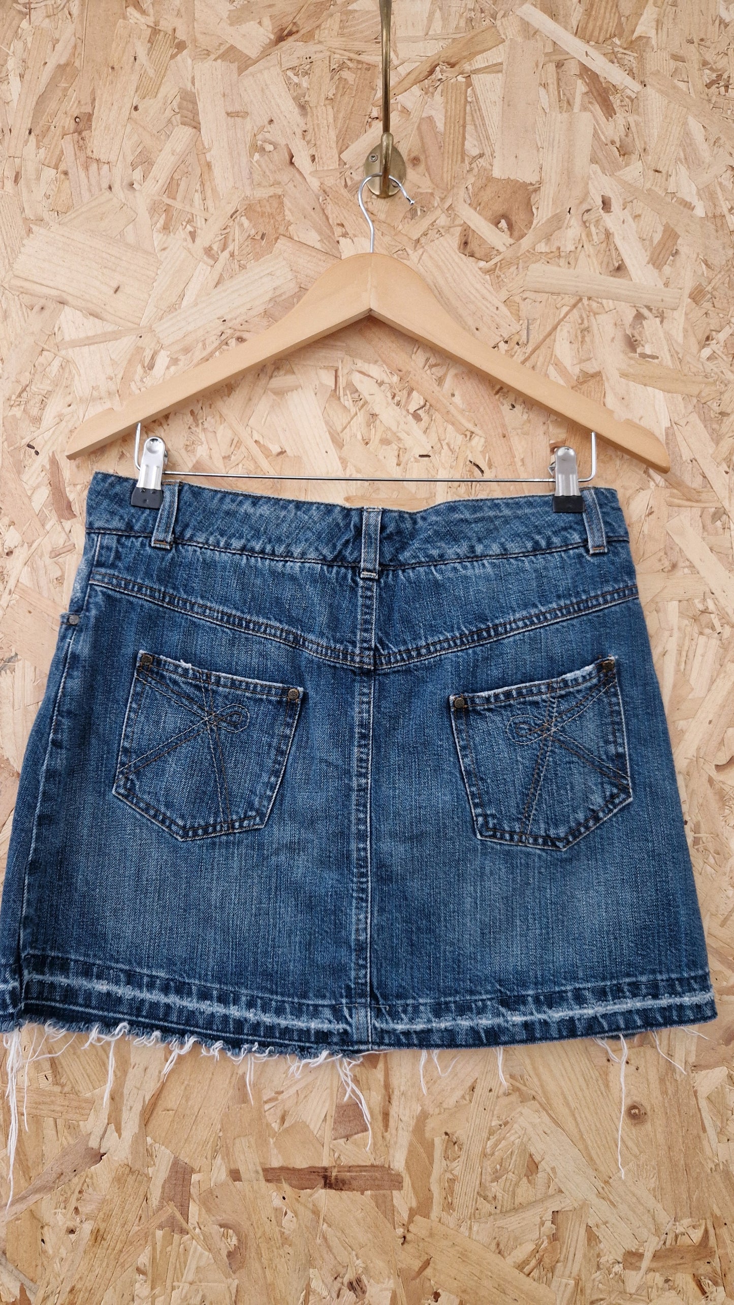 Preloved Kew Denim Mini Skirt Size 10