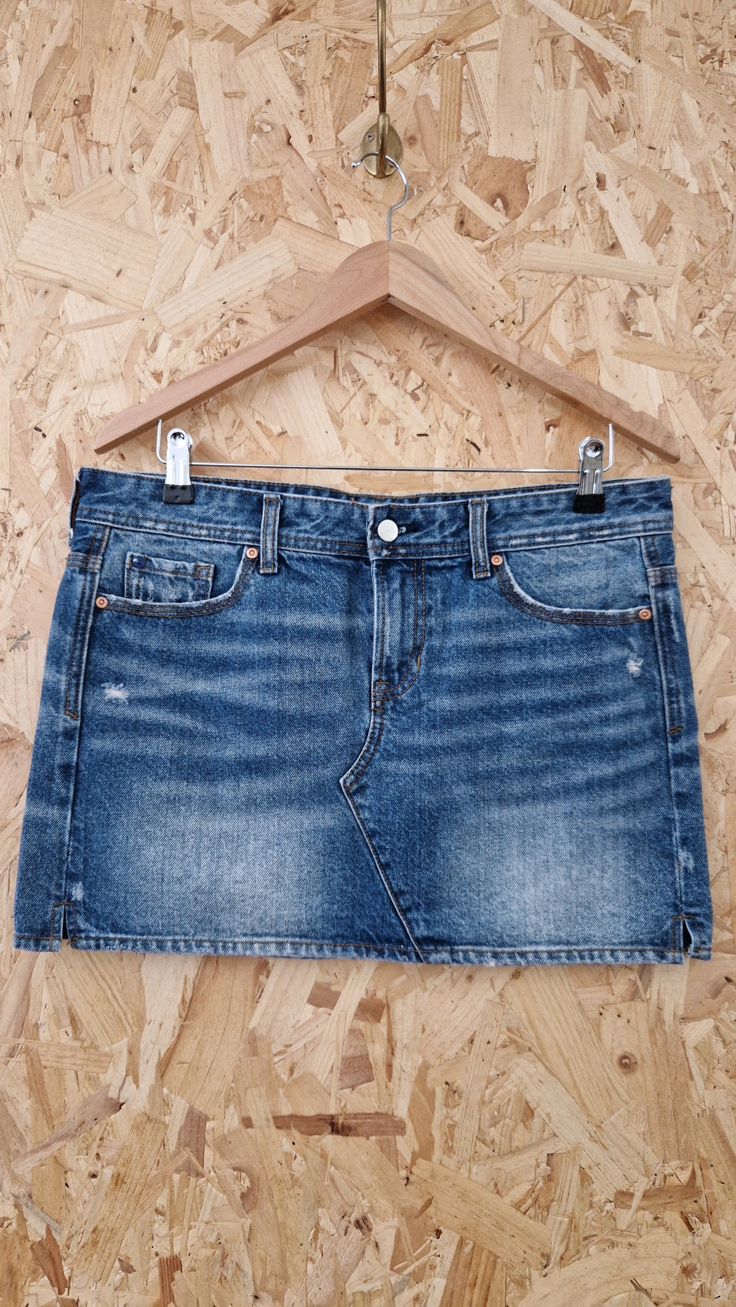 Preloved GAP Denim Mini Skirt Size 12