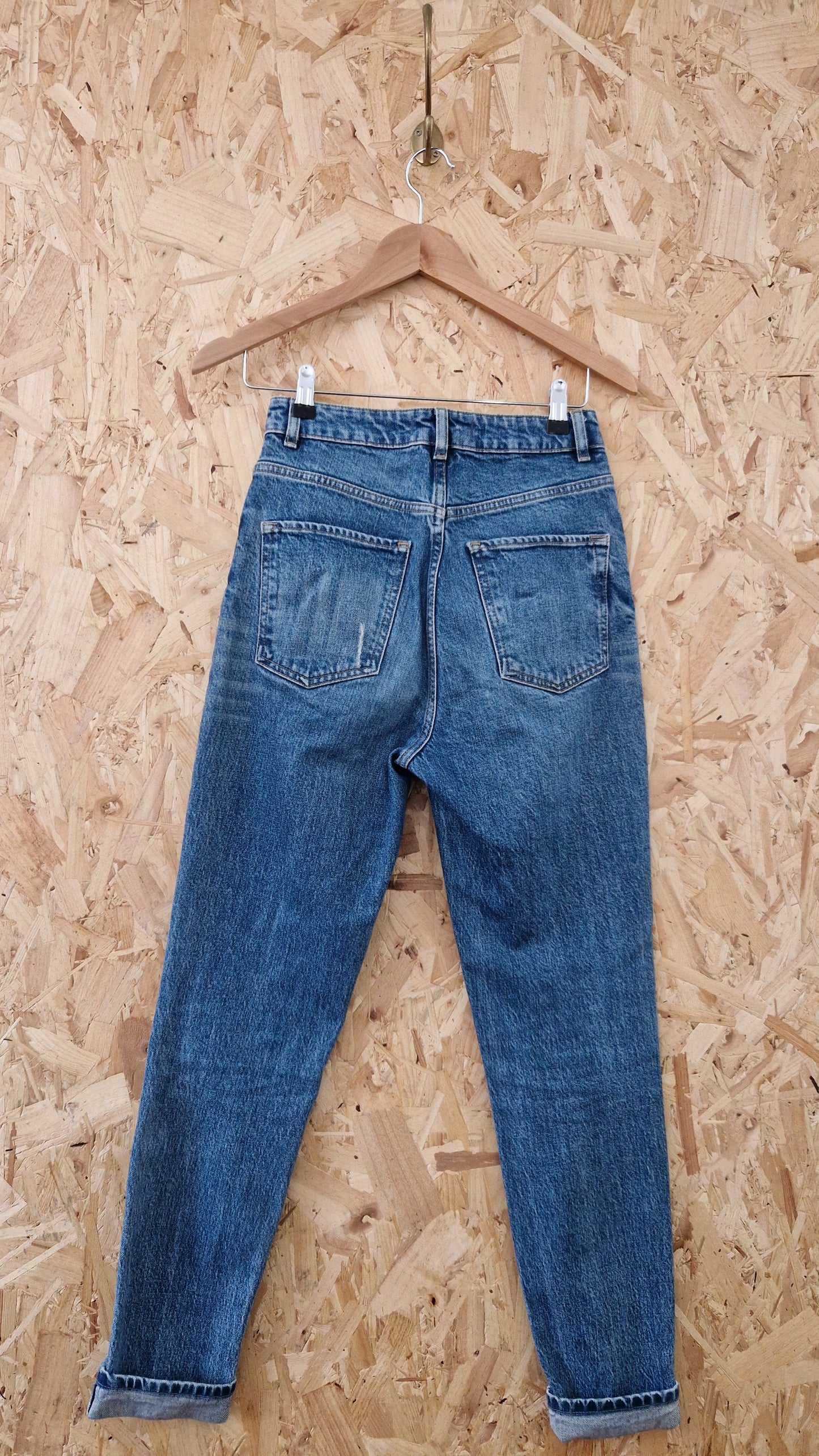 Preloved Free People Stonewash Skinny Jeans Waist Size 26