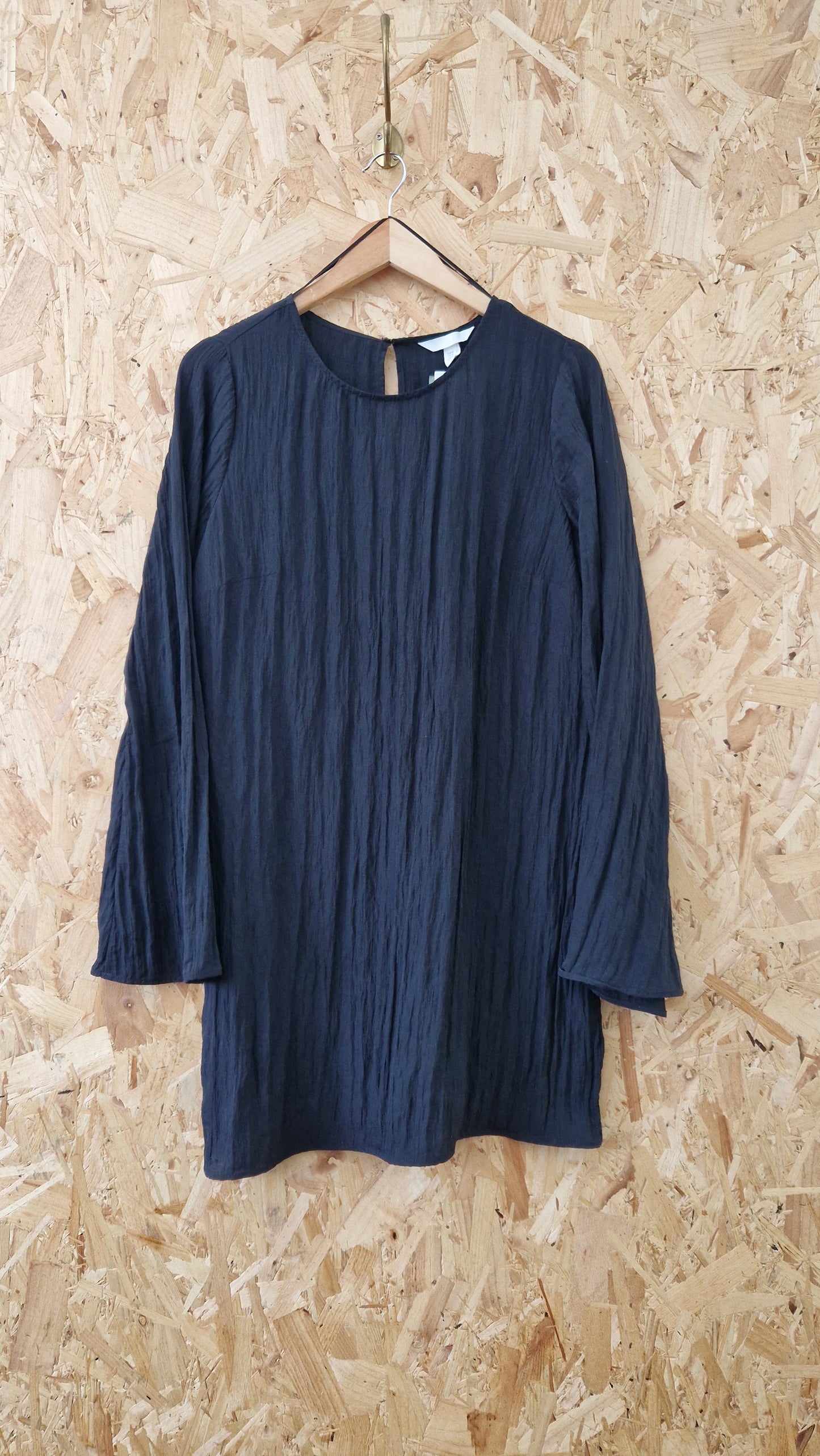 Brand New H&M 'Crinkle' Long Sleeve Tunic Size Medium
