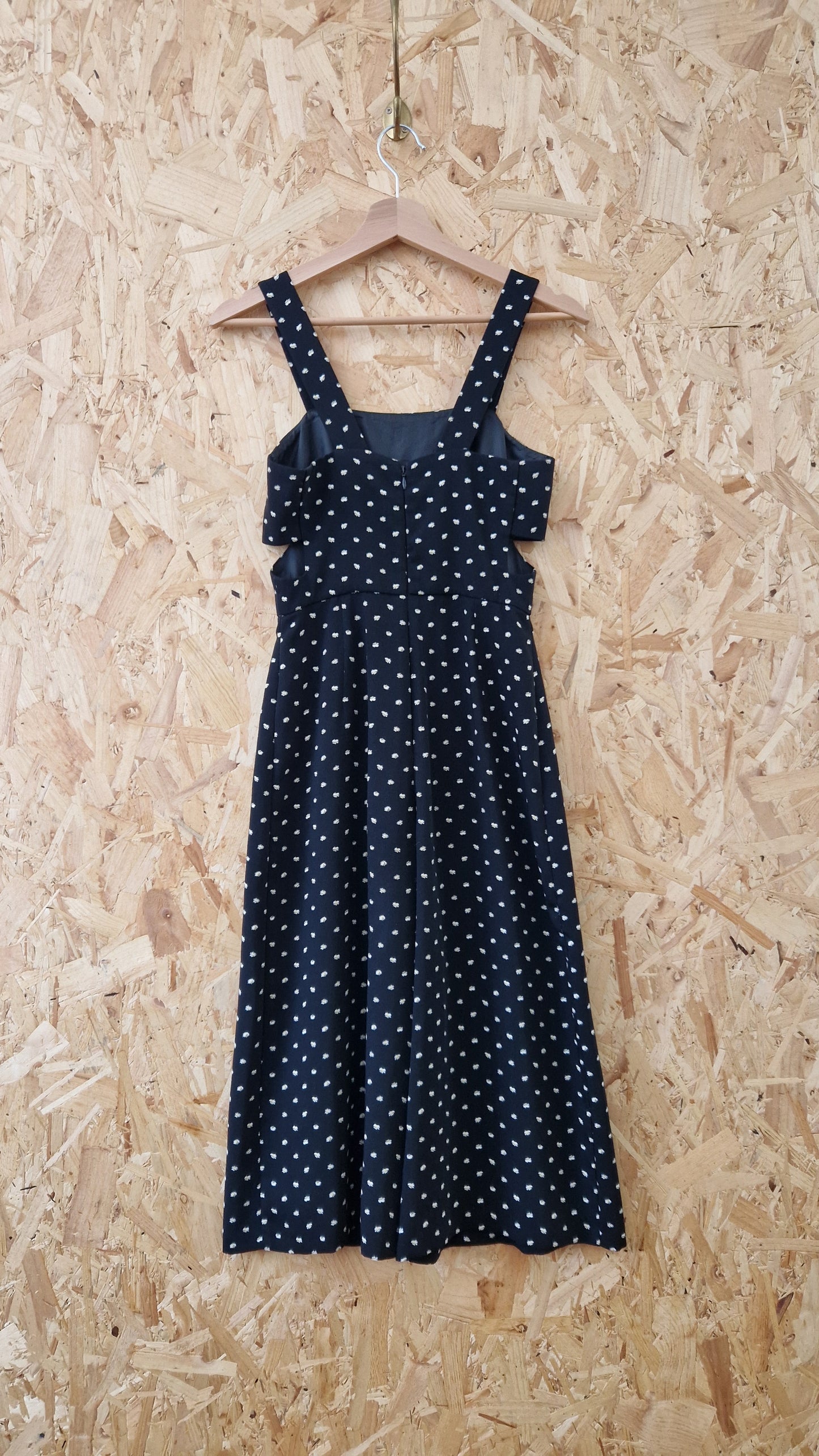 Preloved Topshop Wide Strap Jumpsuit with 'Cut-Out' Detail Size 6