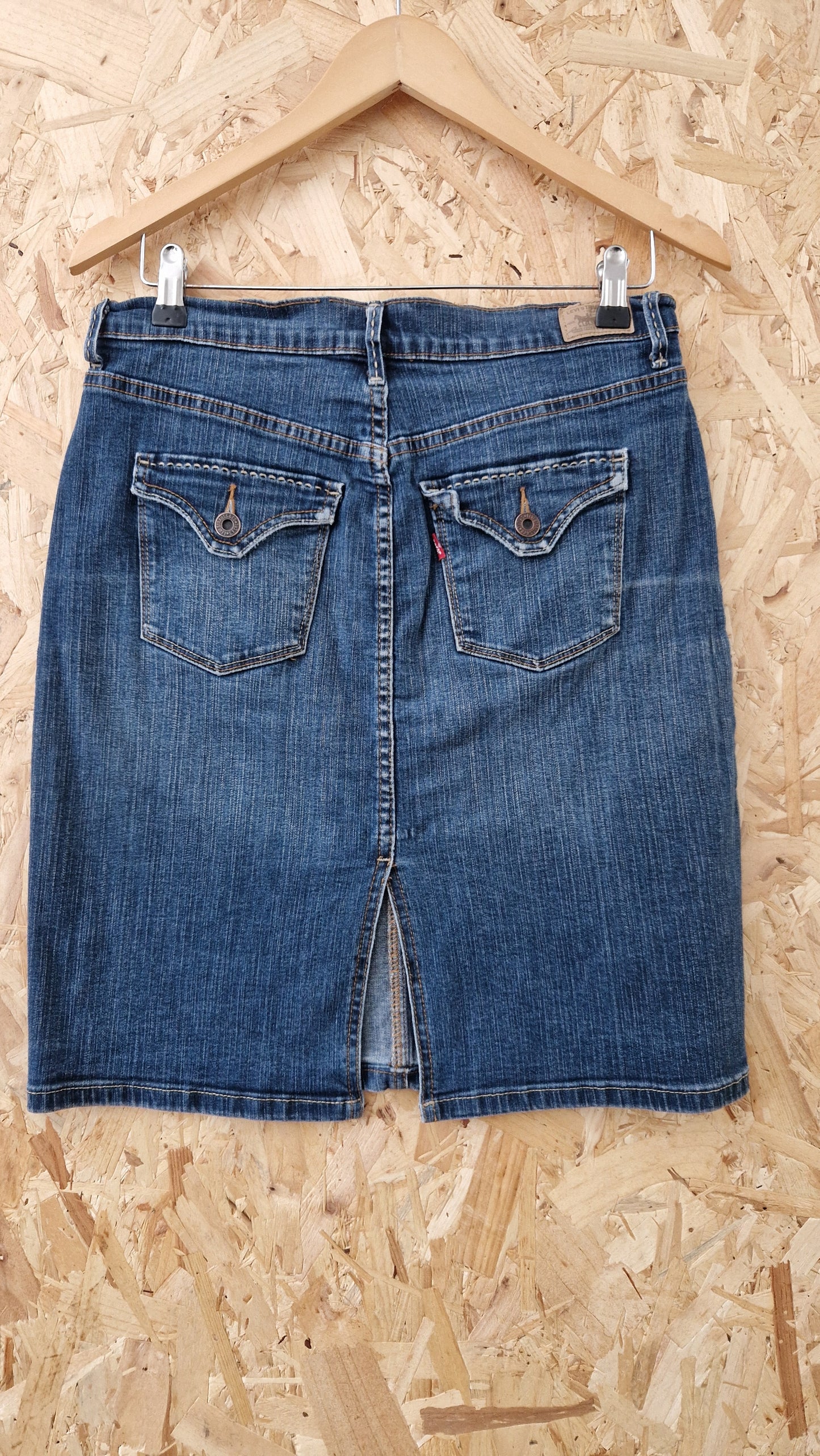 Preloved Levi's Denim Pencil Skirt Size 10