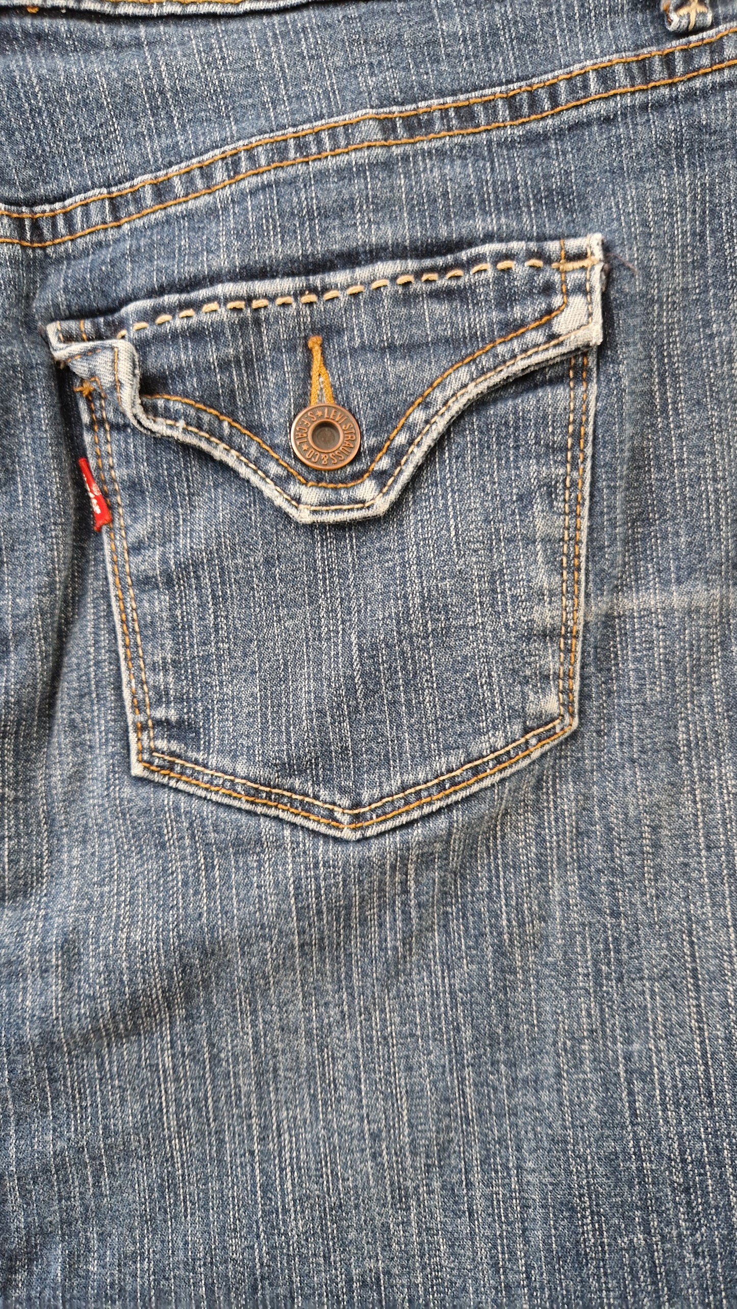 Preloved Levi's Denim Pencil Skirt Size 10