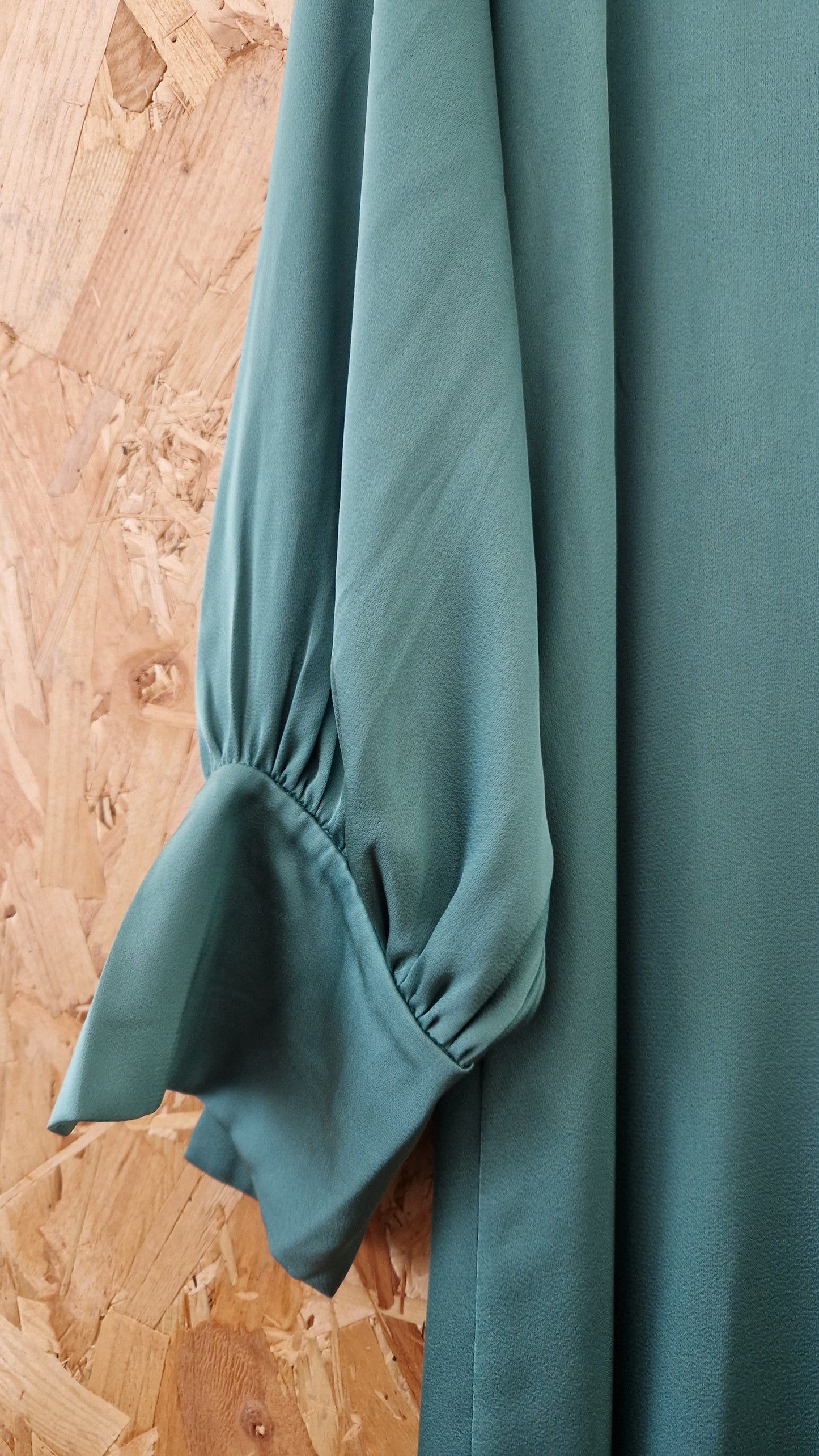 Brand New H&M High Neck Satin Dress with Self Fabric Belt Size M