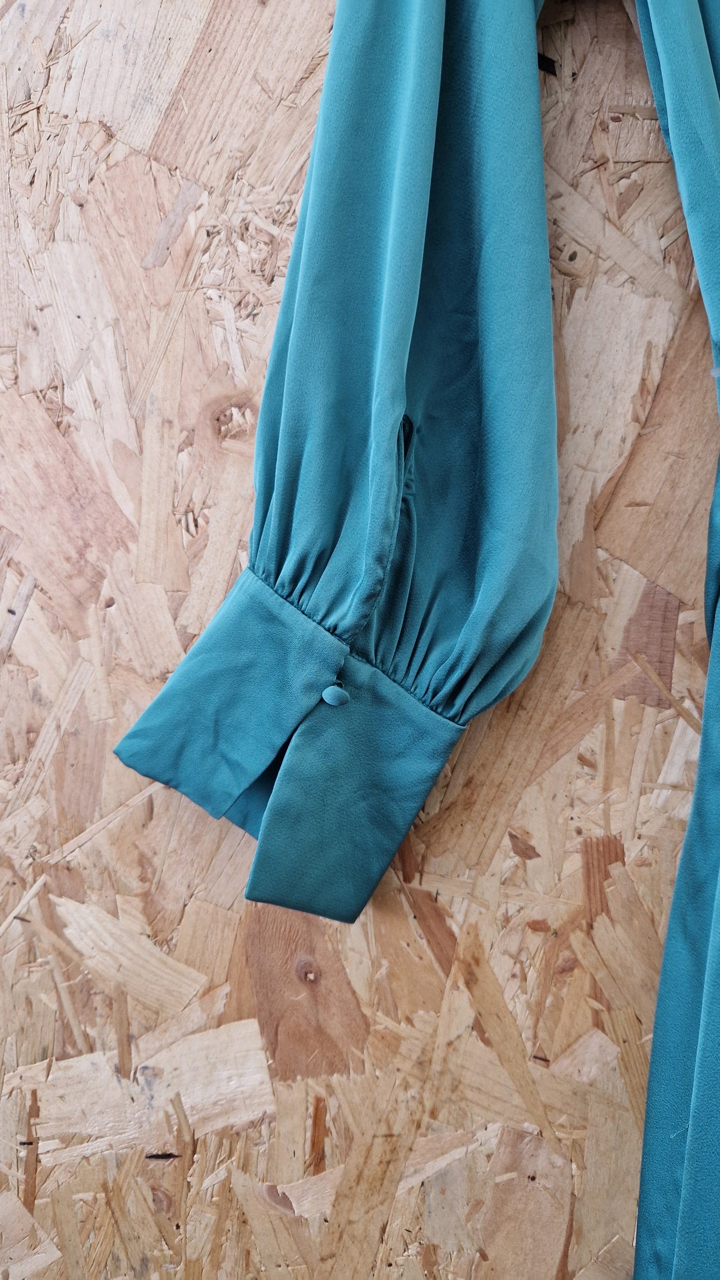Brand New H&M High Neck Satin Dress with Self Fabric Belt Size M