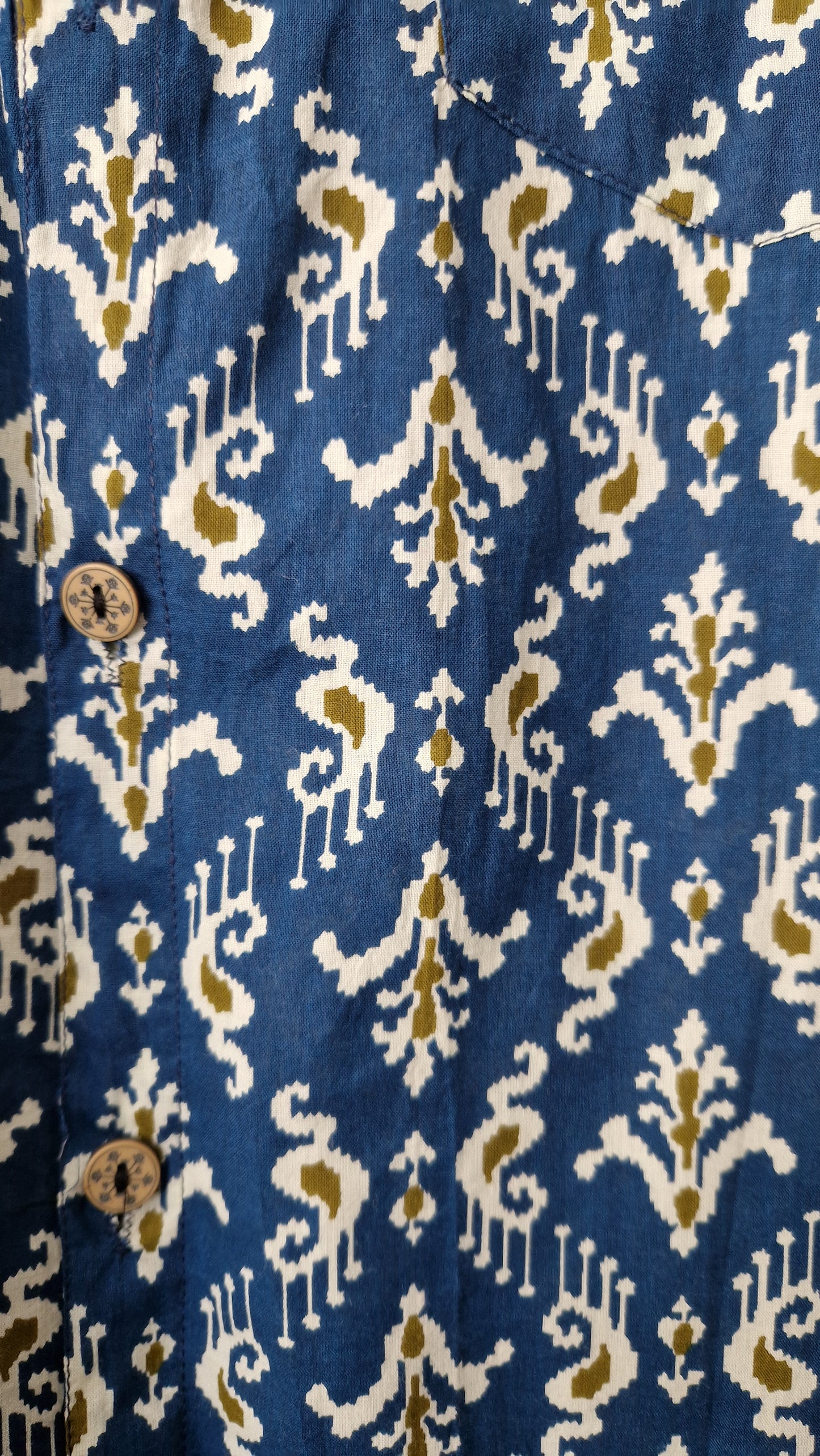 Brand New Short Sleeve Block Print Shirt Size XXLarge