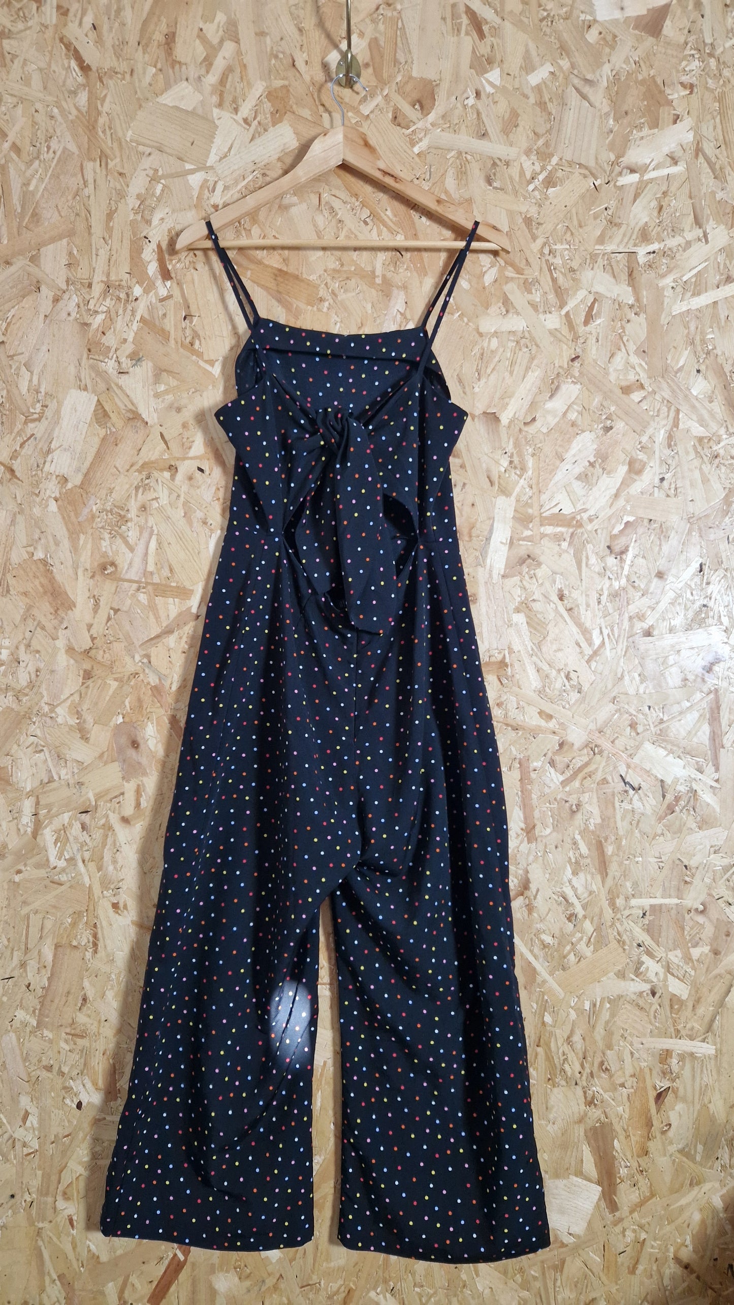 Preloved Topshop Strappy Tie Back Jumpsuit Size 12