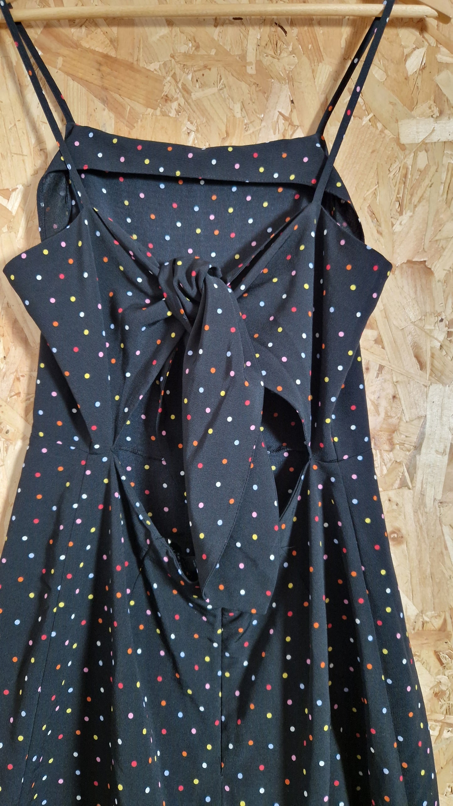 Preloved Topshop Strappy Tie Back Jumpsuit Size 12