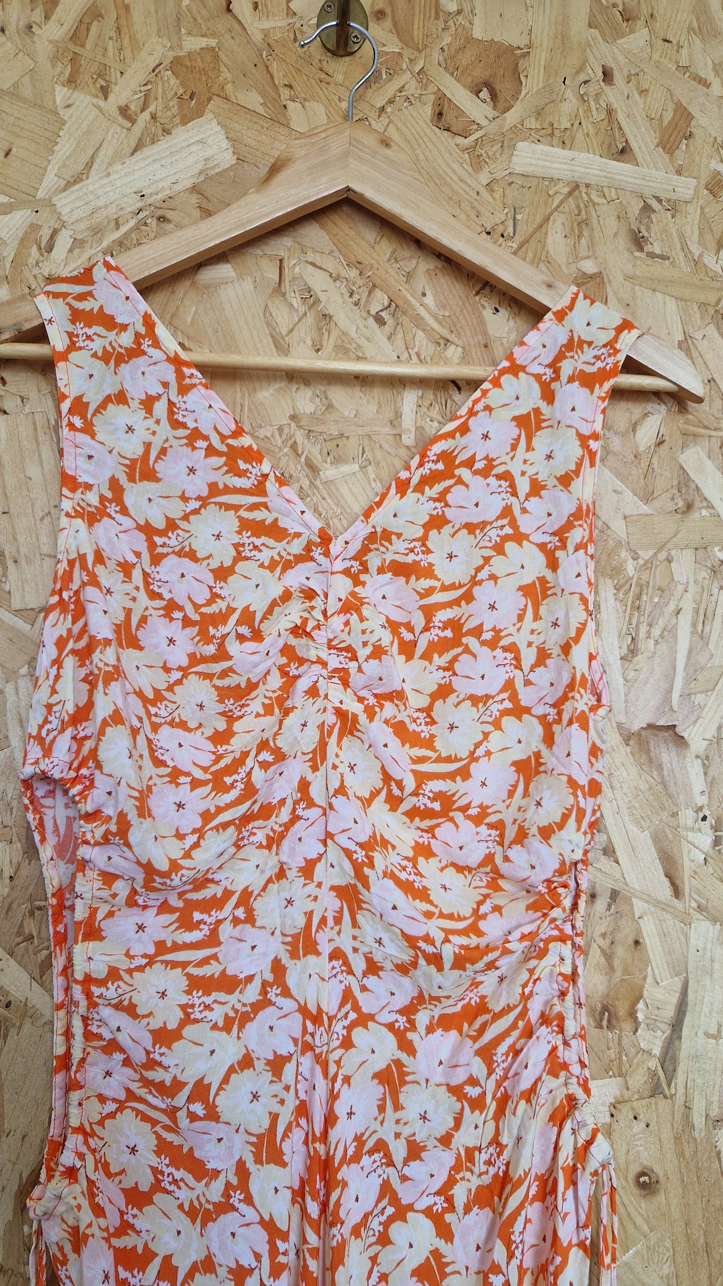 Preloved Urban Outfitters Printed Sleeveless Dress with Side Cut Out Details Size Medium