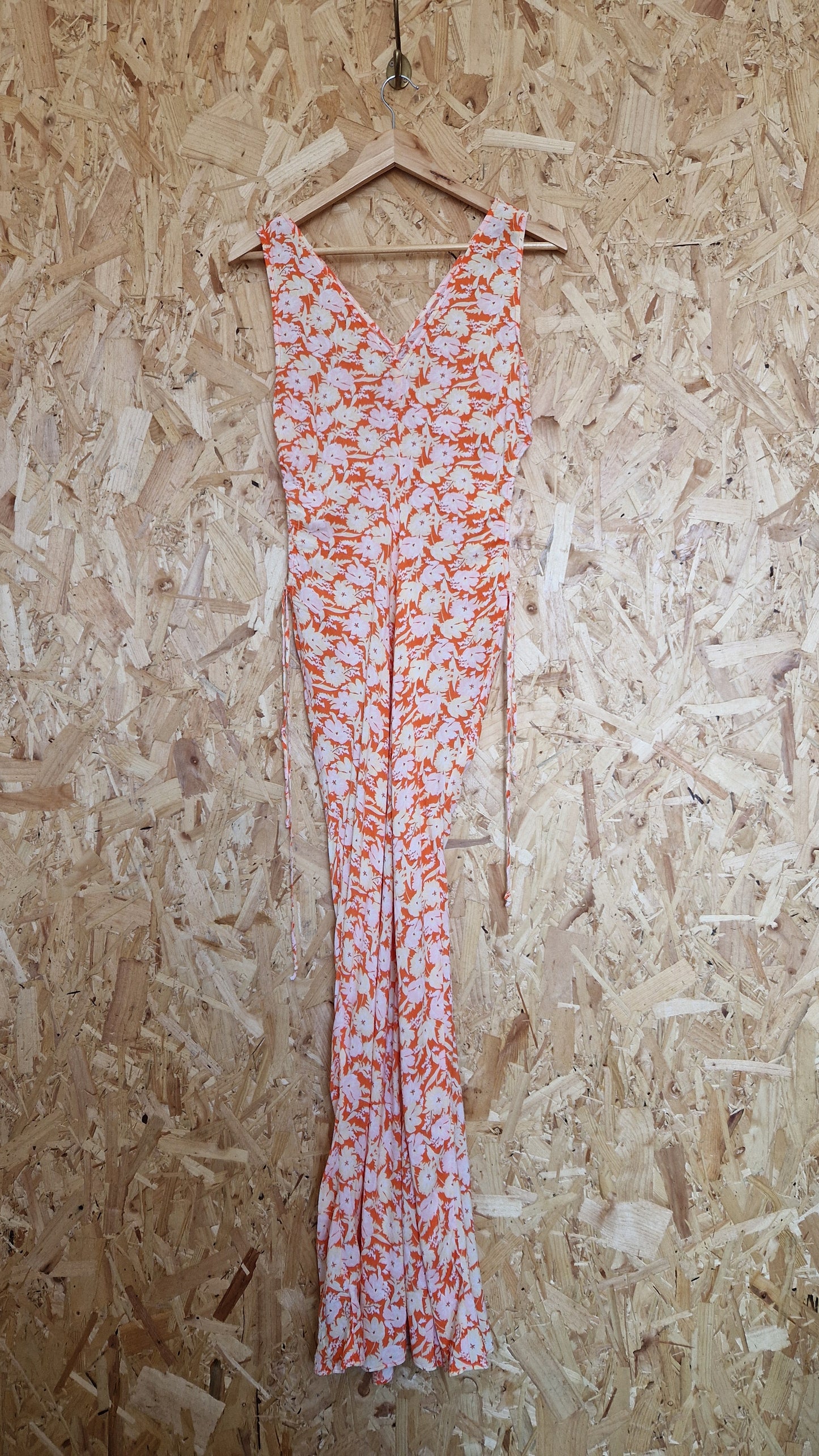 Preloved Urban Outfitters Printed Sleeveless Dress with Side Cut Out Details Size Medium