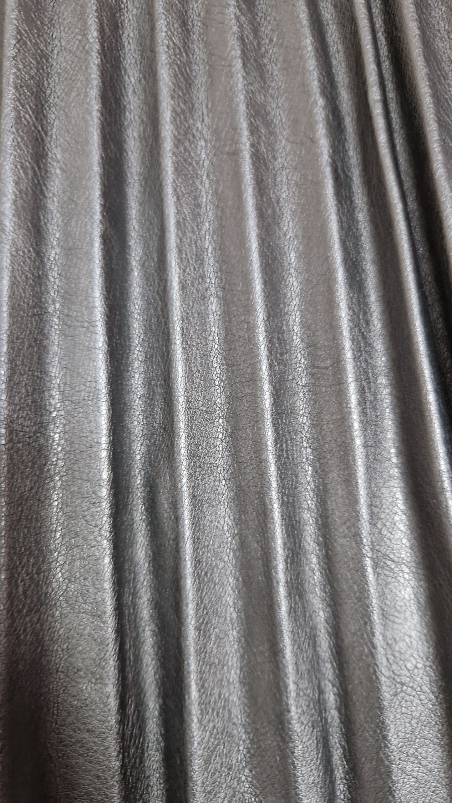 Preloved M&S Faux Leather Pleated Skirt Size 10