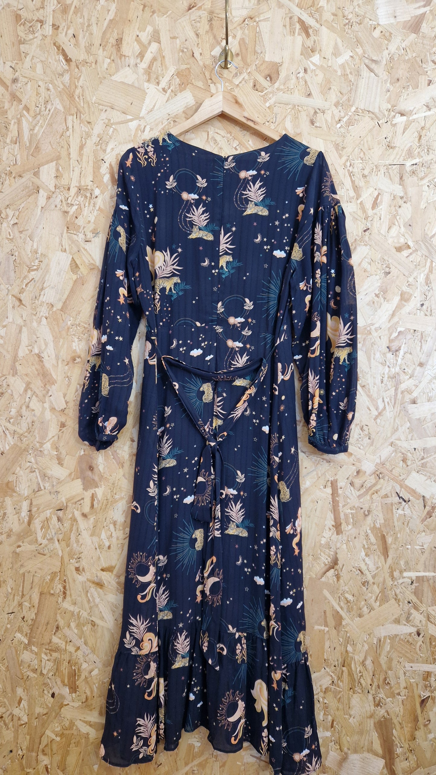 Preloved Oliver Bonas Empire Line Printed Dress Size 12