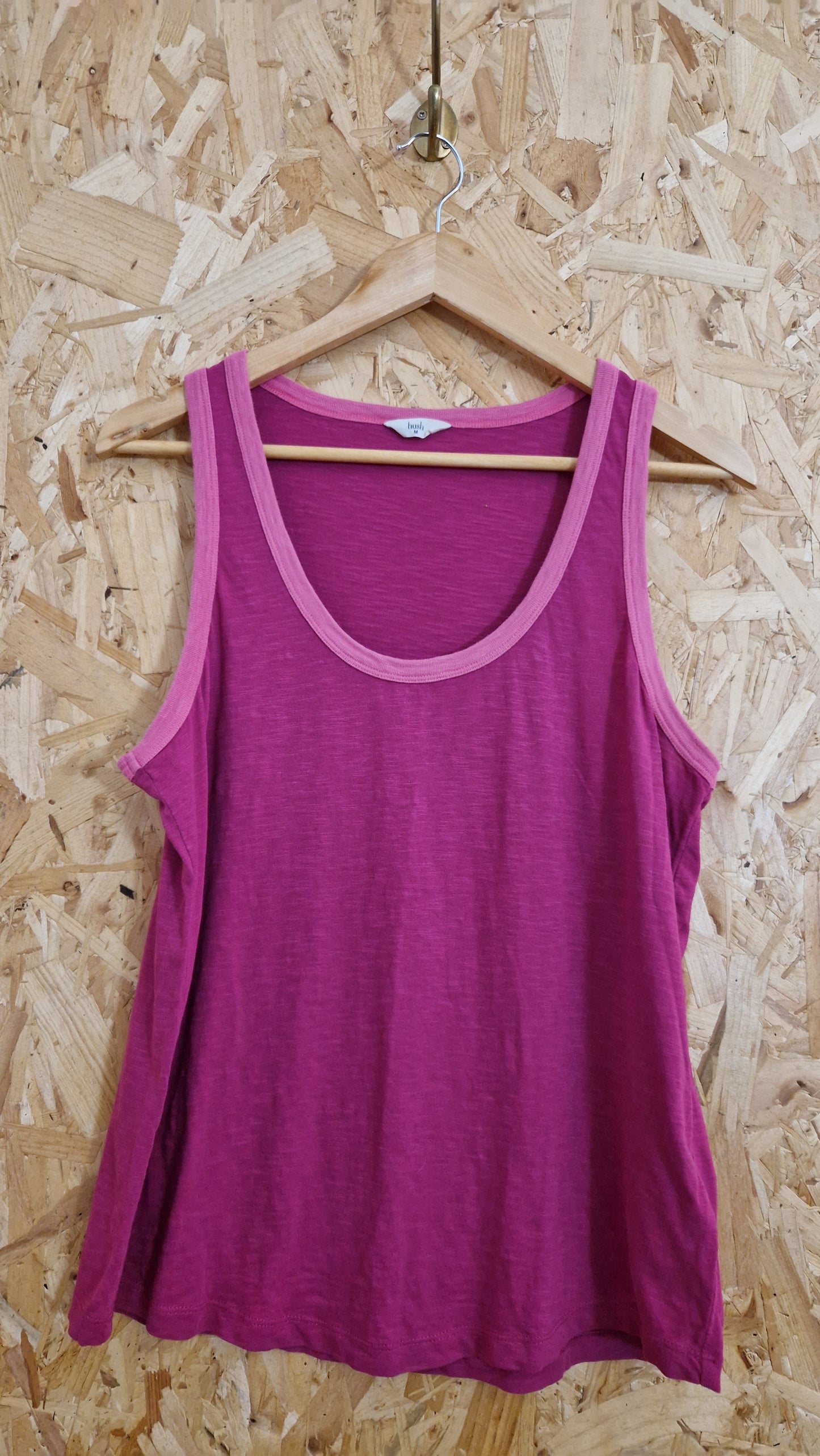 Preloved Hush Contrast Trim Vest Top Size 10