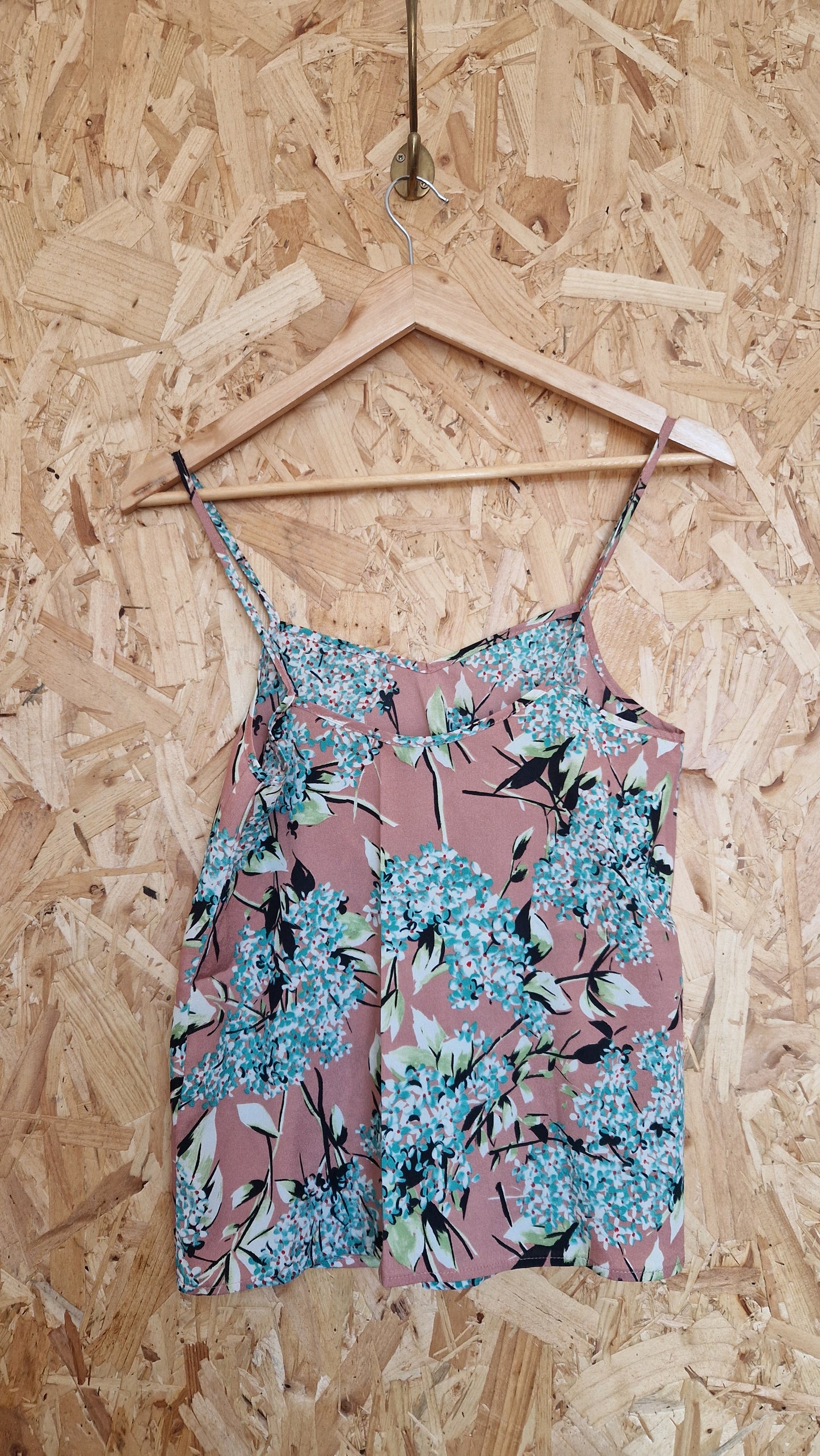 Preloved Topshop Printed Camisole Top Size 8