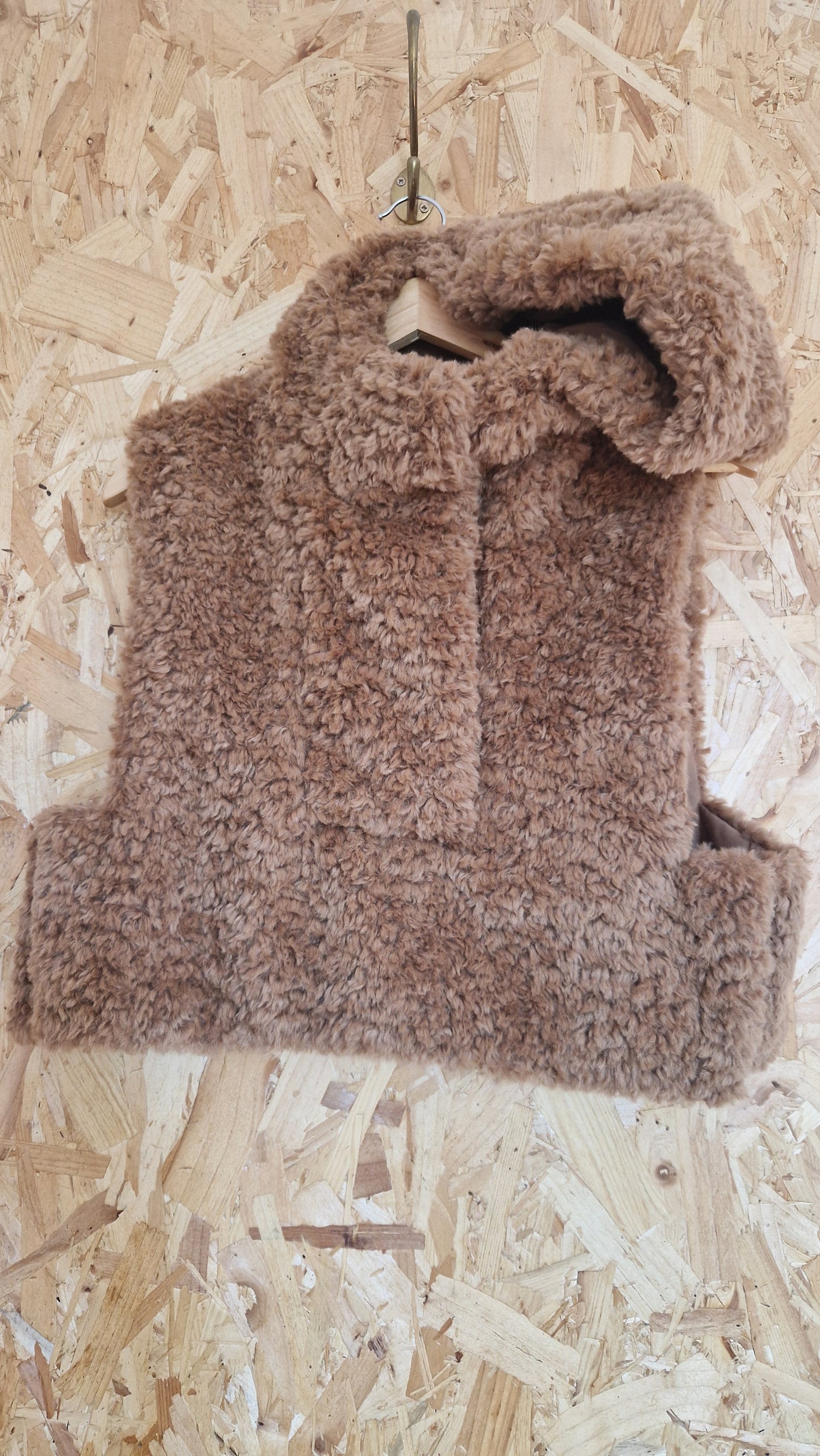 Brand New COS Faux Fur Hooded Gilet Size XSmall/ Small