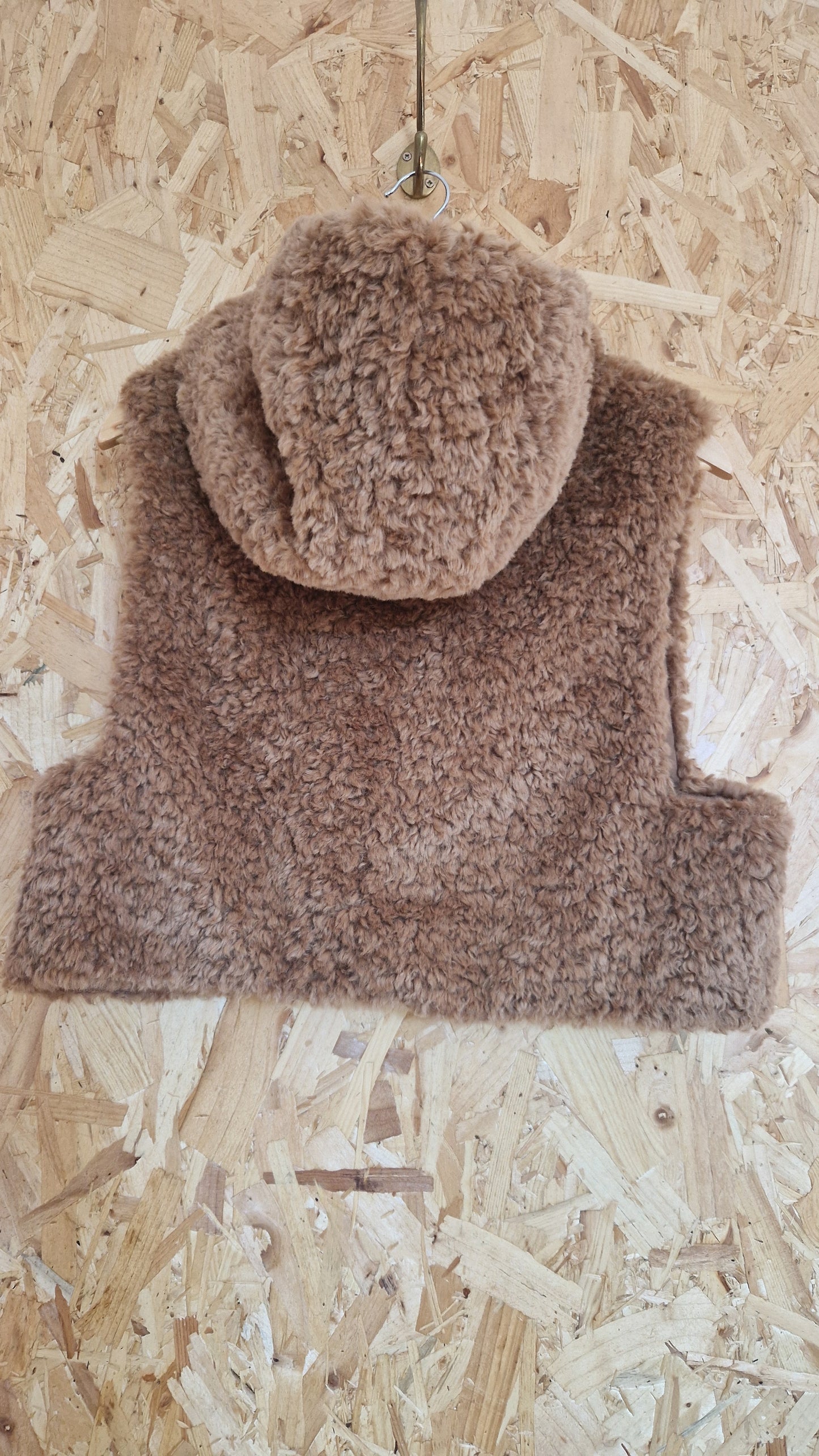 Brand New COS Faux Fur Hooded Gilet Size XSmall/ Small