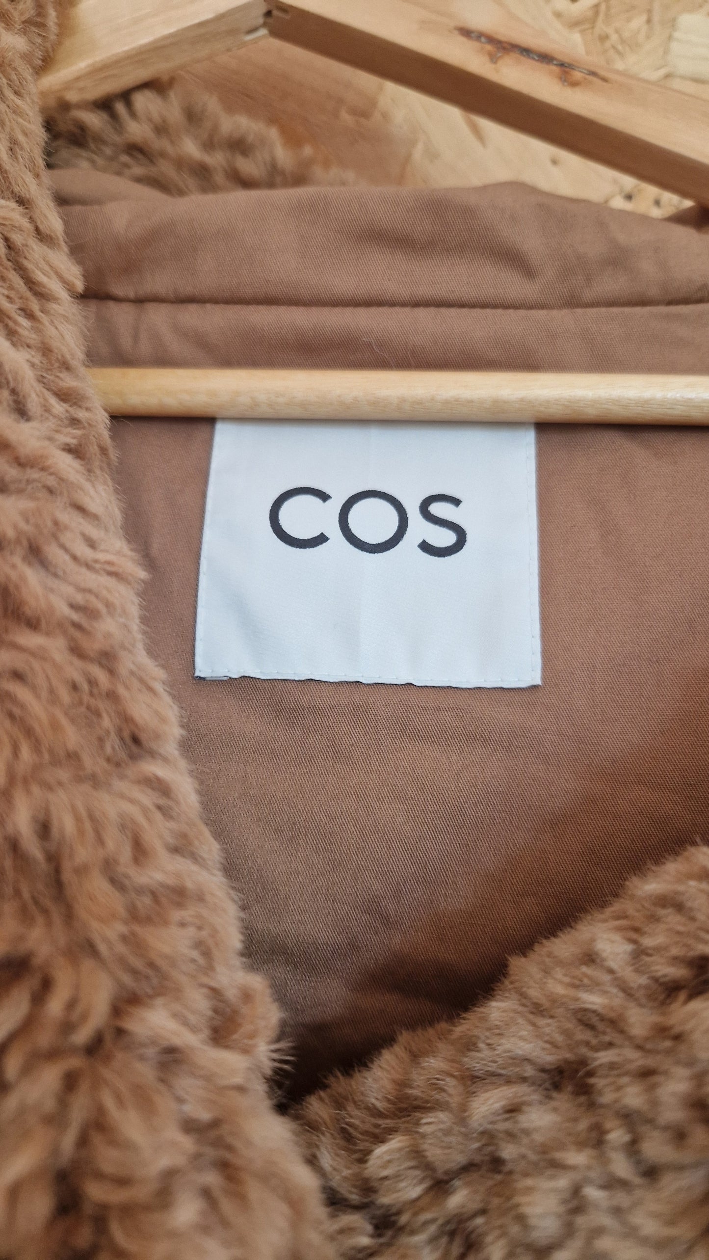 Brand New COS Faux Fur Hooded Gilet Size XSmall/ Small