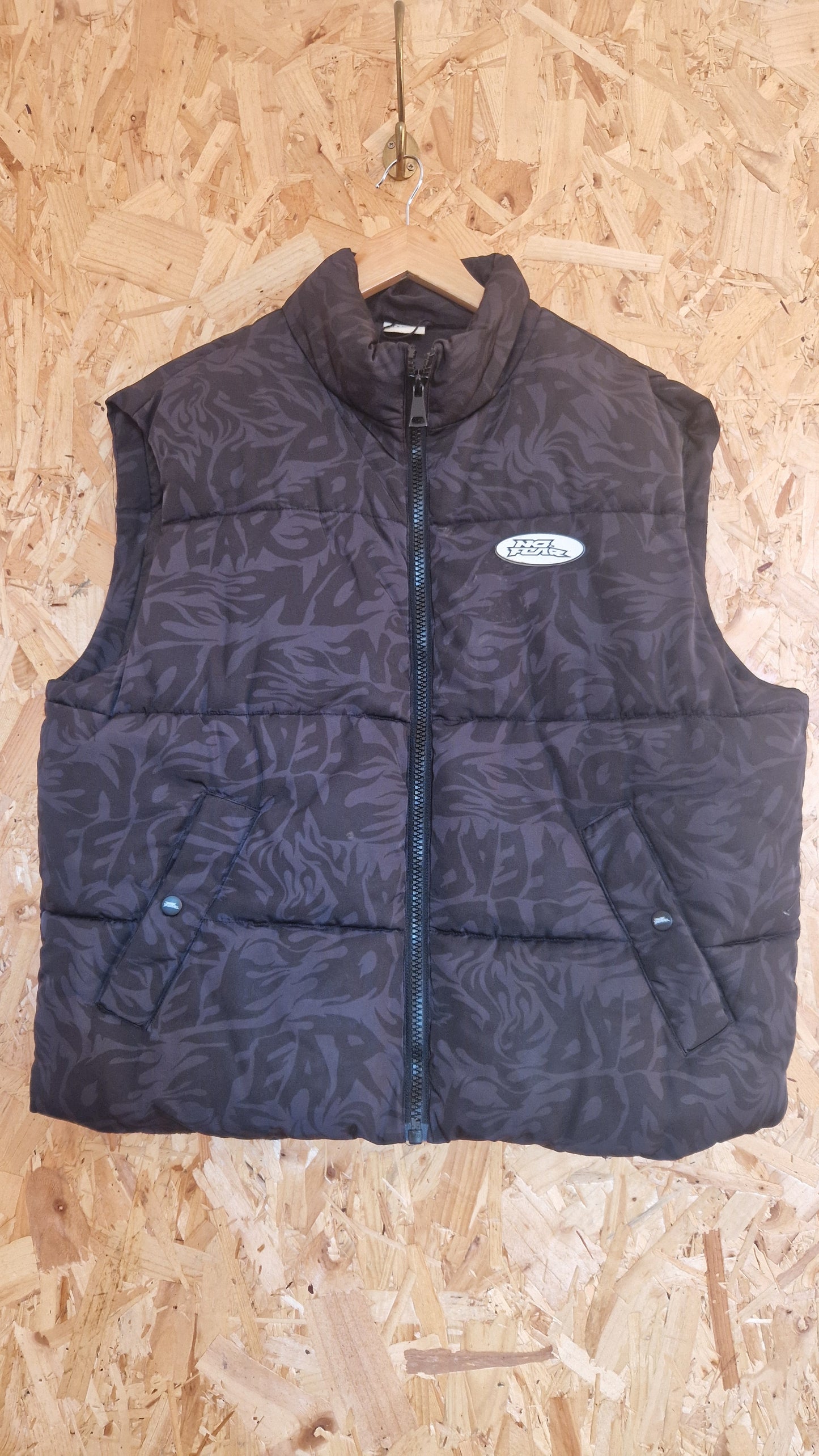 Preloved H&M x No Fear Printed Gilet Size Medium