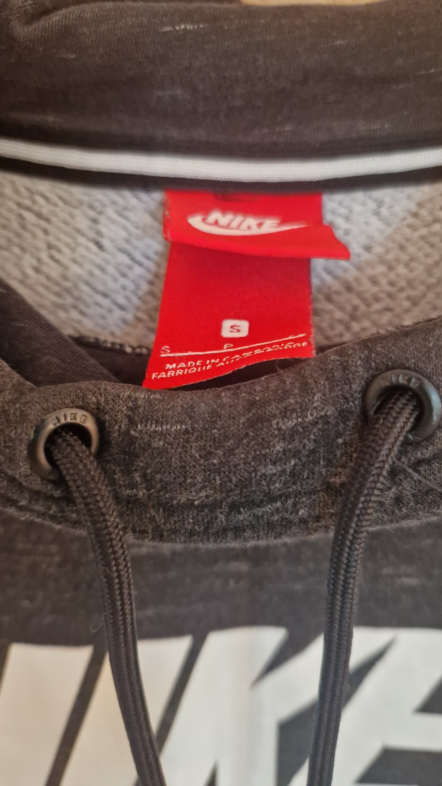 Preloved Nike Overhead Space Dyed Logo Hoody Size Small