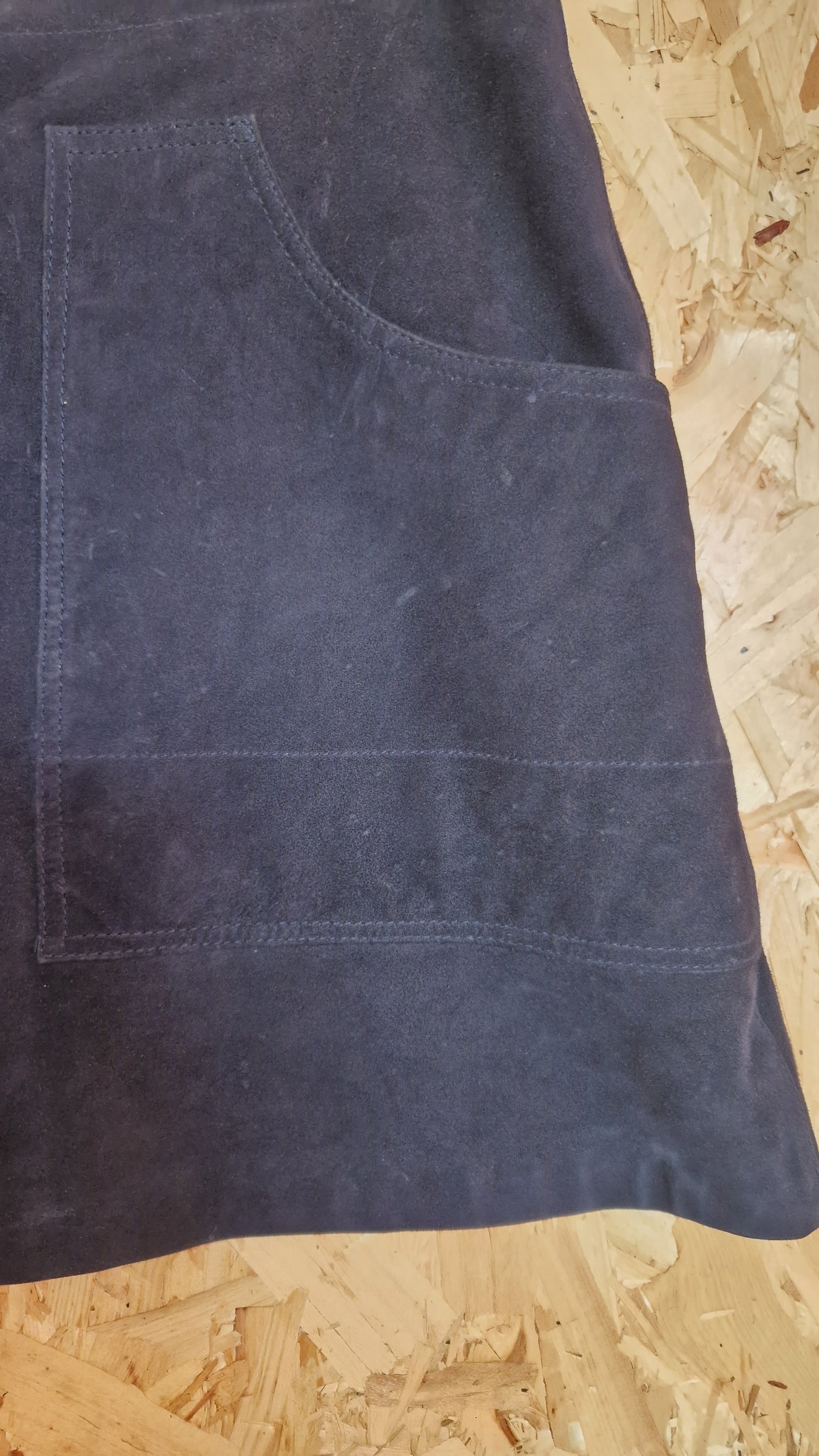 Preloved Whistles Suede Mini Skirt Size 16