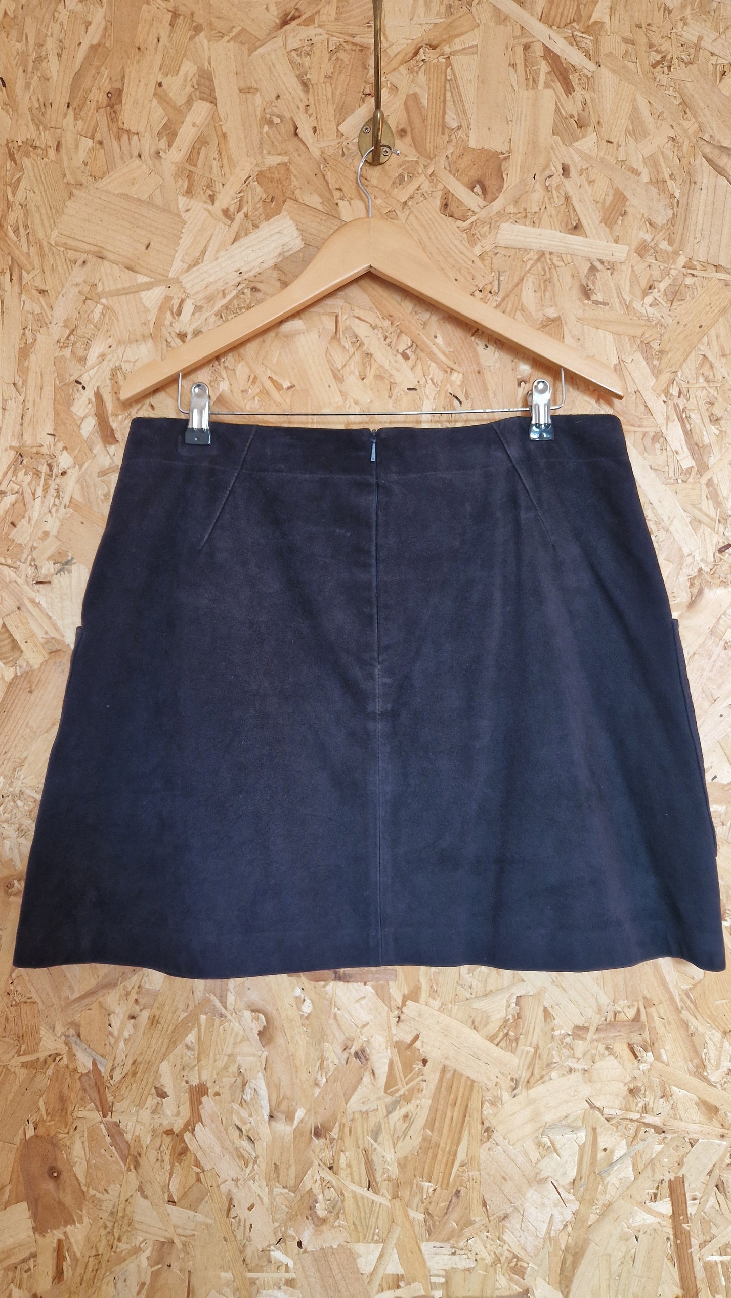 Preloved Whistles Suede Mini Skirt Size 16