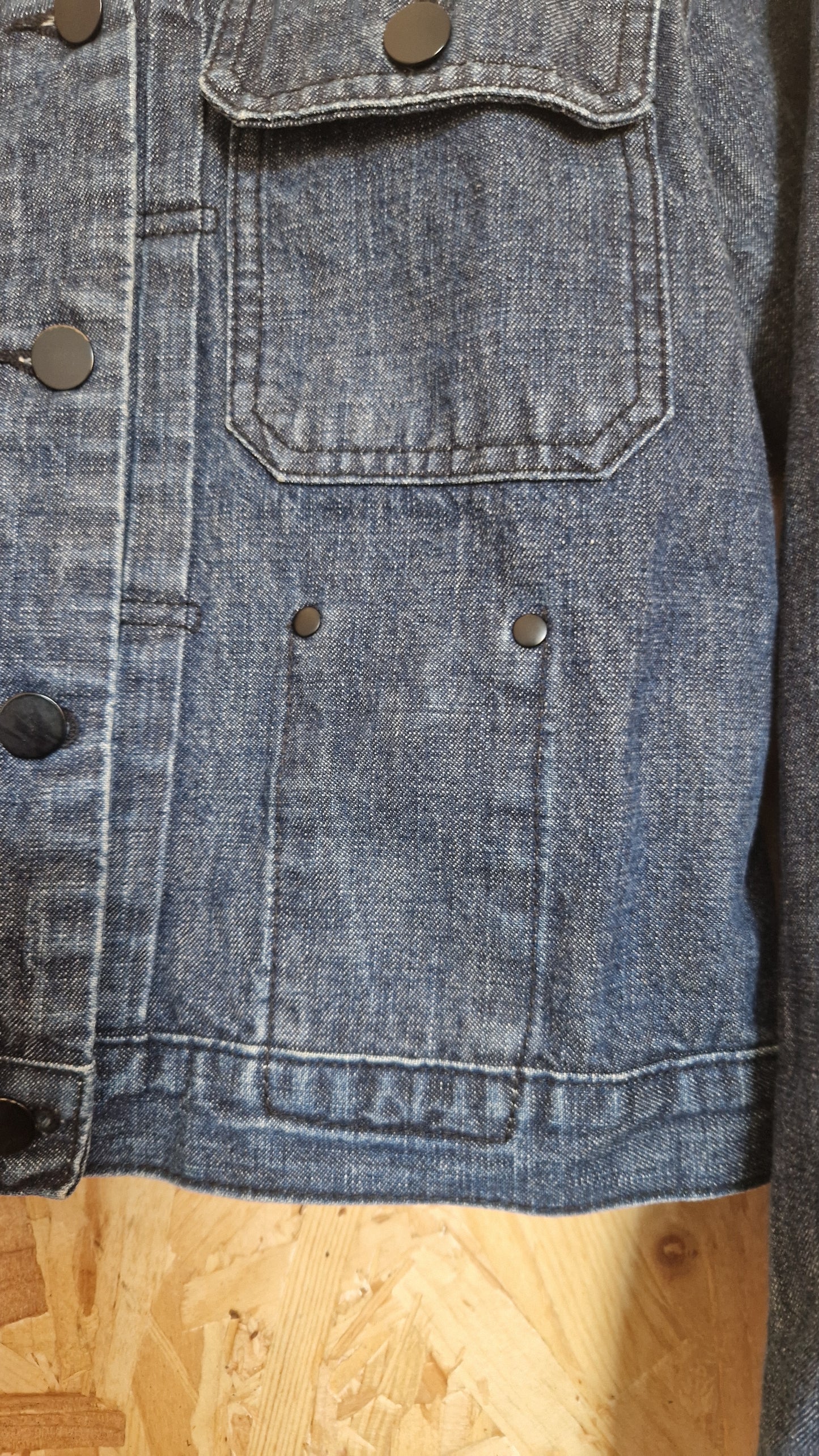 Preloved Topshop Moto Jeanswear Denim Jacket Size 14