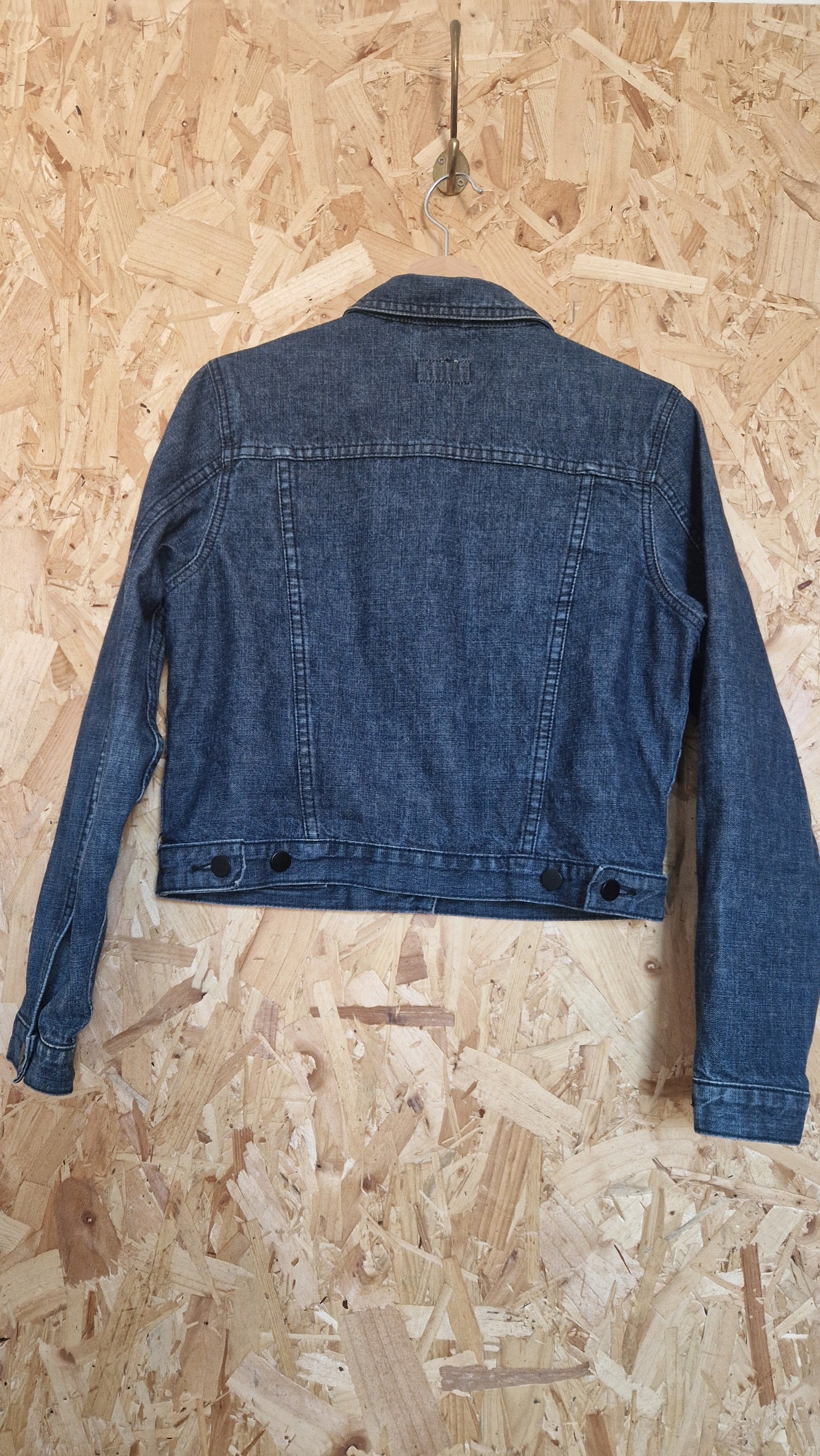 Preloved Topshop Moto Jeanswear Denim Jacket Size 14