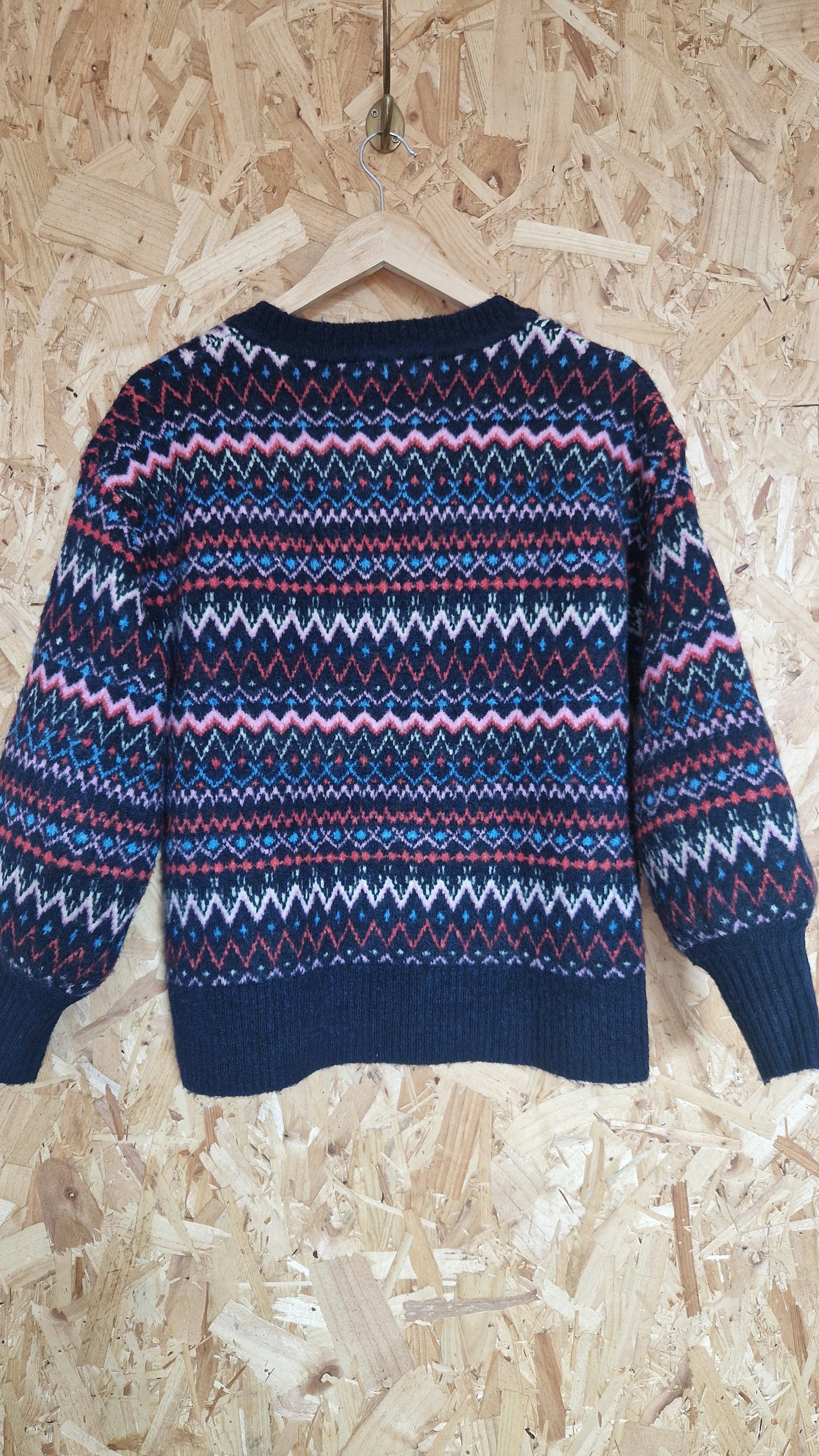 Preloved Tu Fairisle Pattern Jumper Size 8