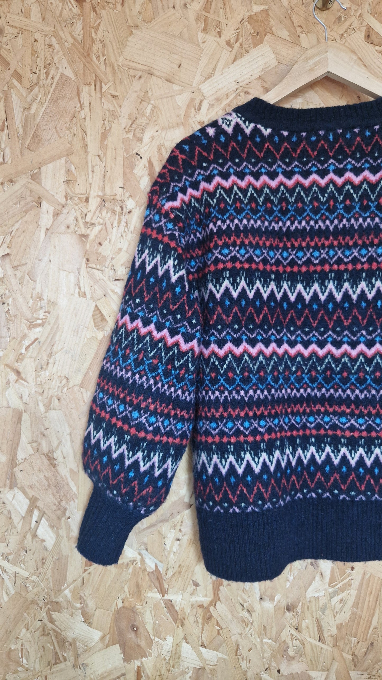 Preloved Tu Fairisle Pattern Jumper Size 8