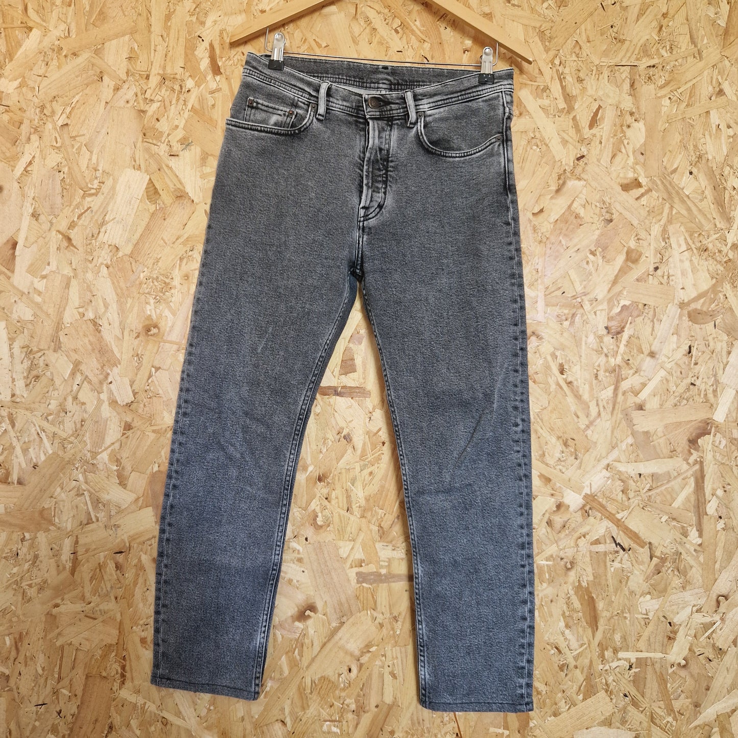Preloved Acne Studios Stonewash Grey Denim Jeans Waist Size 31 Leg Length 32