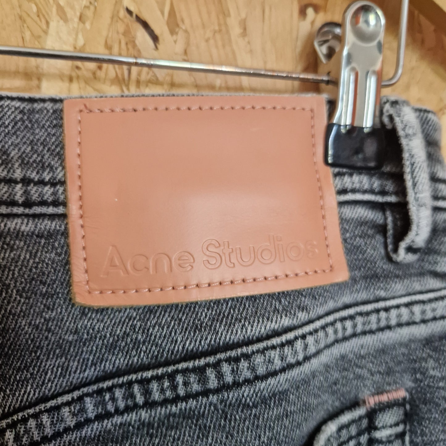 Preloved Acne Studios Stonewash Grey Denim Jeans Waist Size 31 Leg Length 32